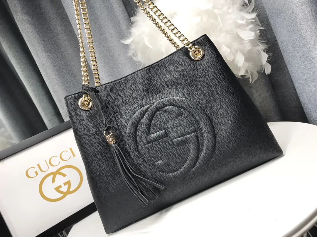 Black Chain Bag Leather