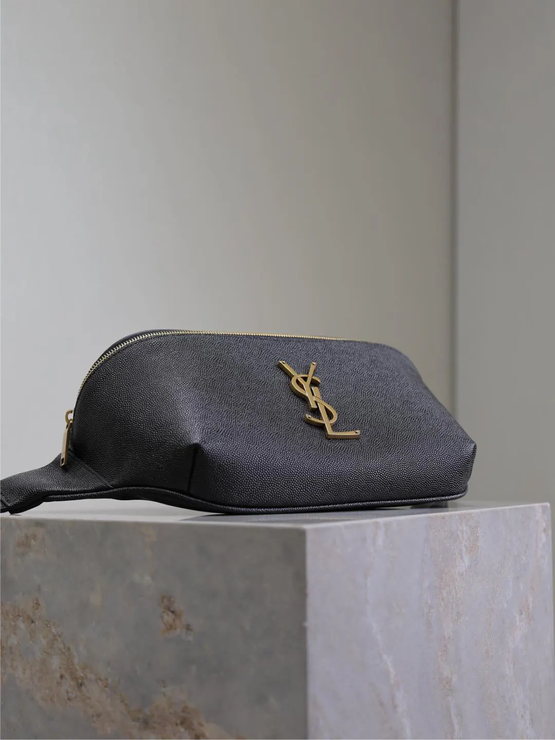 Black Belt Bag Casual Leather