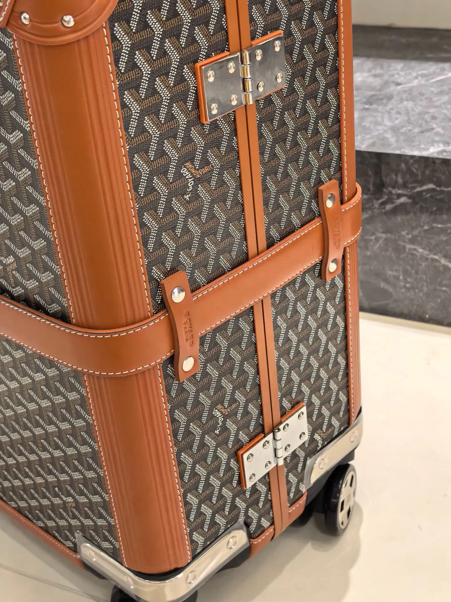 Goyard 戈雅 寸登机箱 全手工精心打造 行李箱 旅行拉杆款 轻便出行款