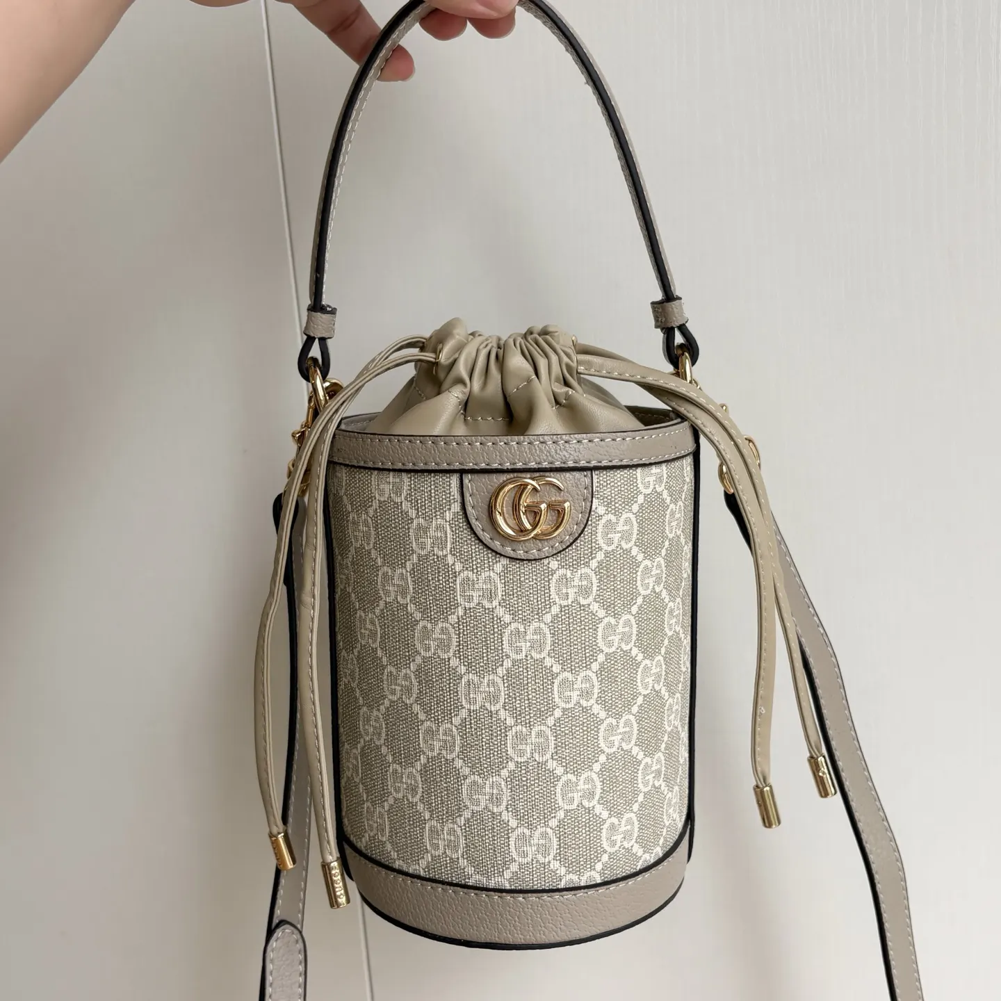 Gucci GG Supreme Ophidia 老花水桶包 手提單肩