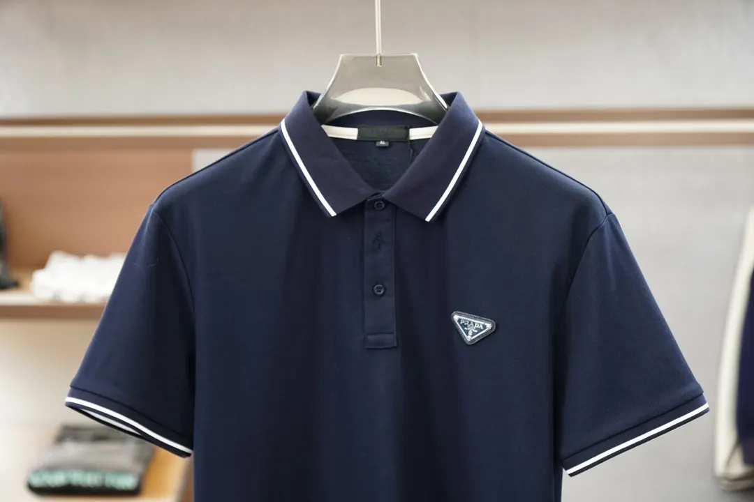 PRADA 棉质 牛仔 刺绣 短袖T恤 休闲百搭款