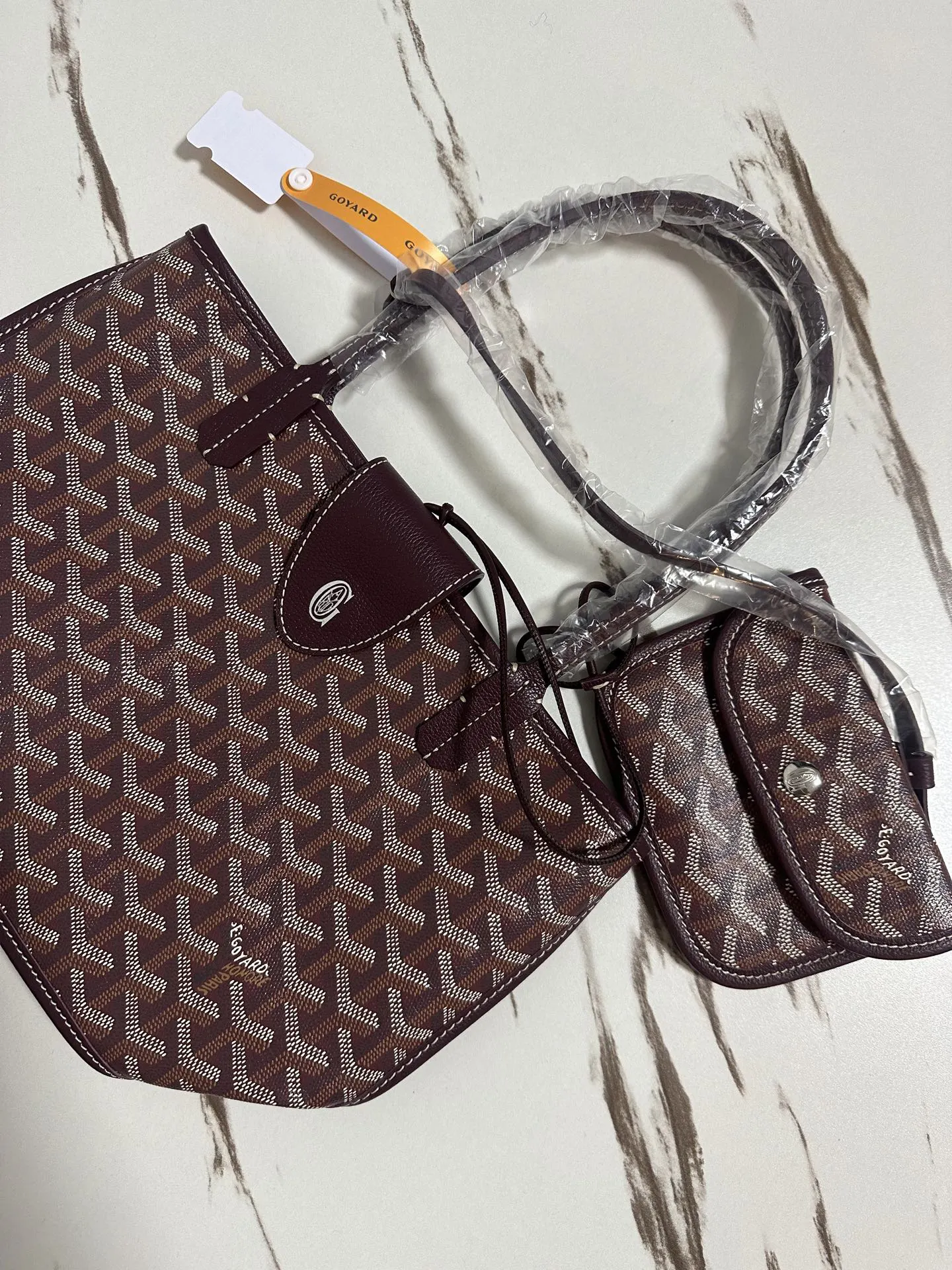Goyard 红色 酒红 小牛皮 托特包 大容量托特款