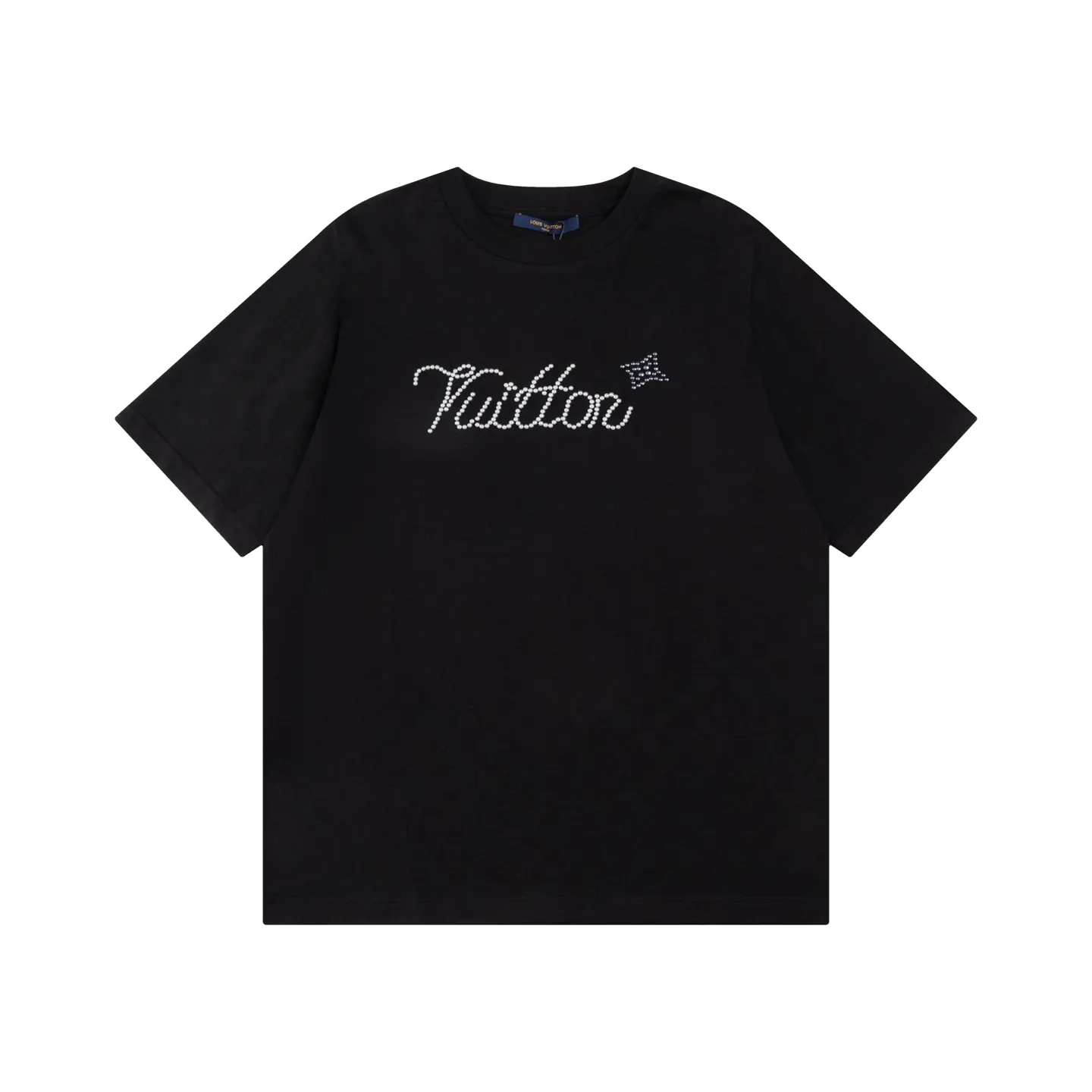 Louis Vuitton Black Embroidered T-Shirt