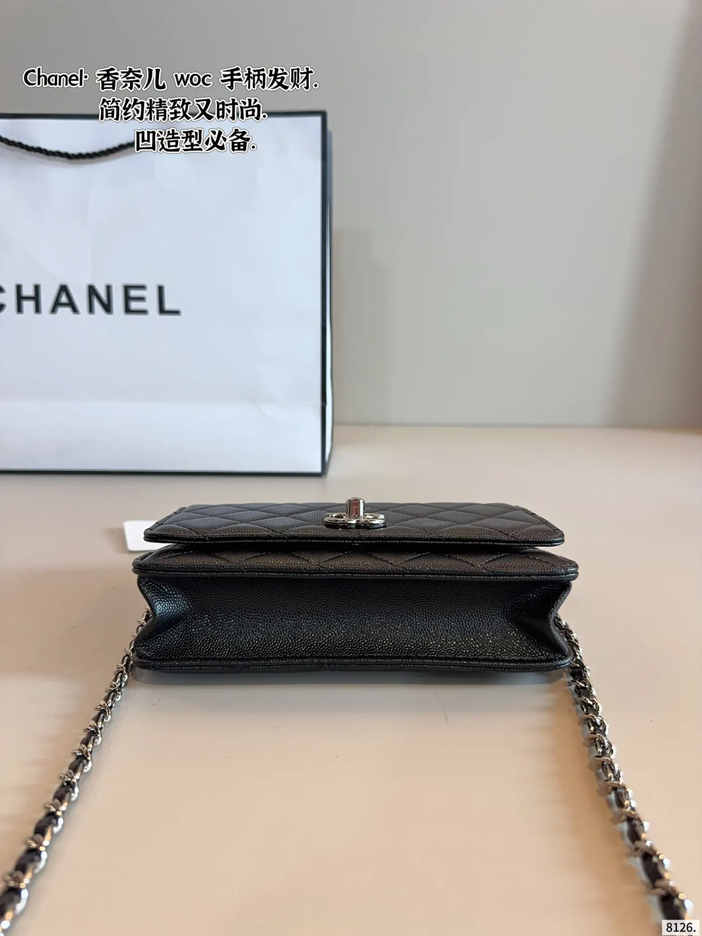 CHANEL 手柄woc发财包 百搭经典 精 斜挎包 轻便斜挎款