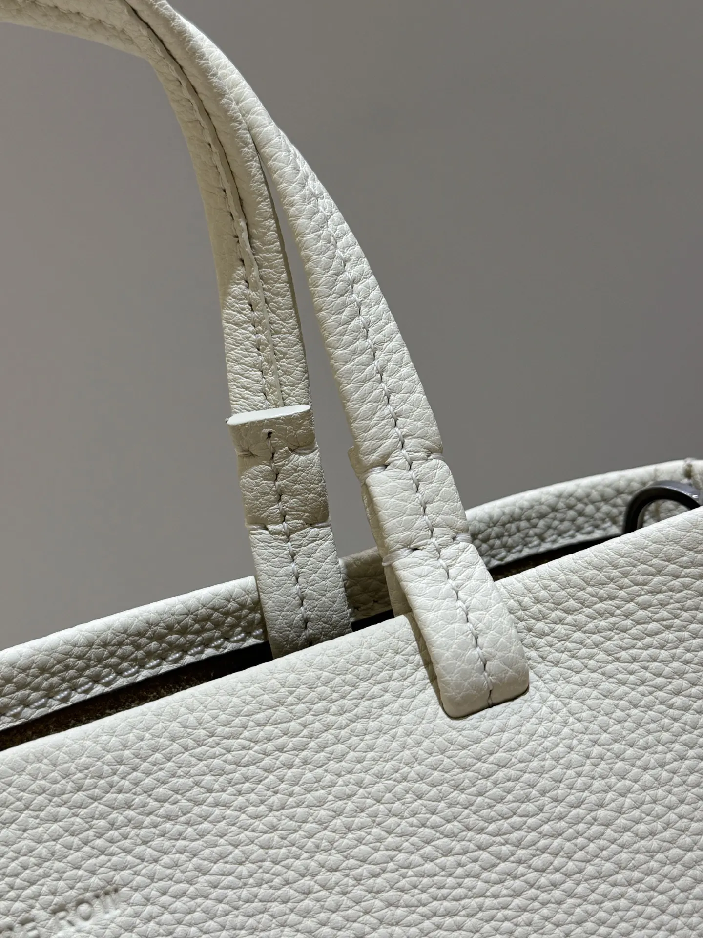 White Tote Bag Leather