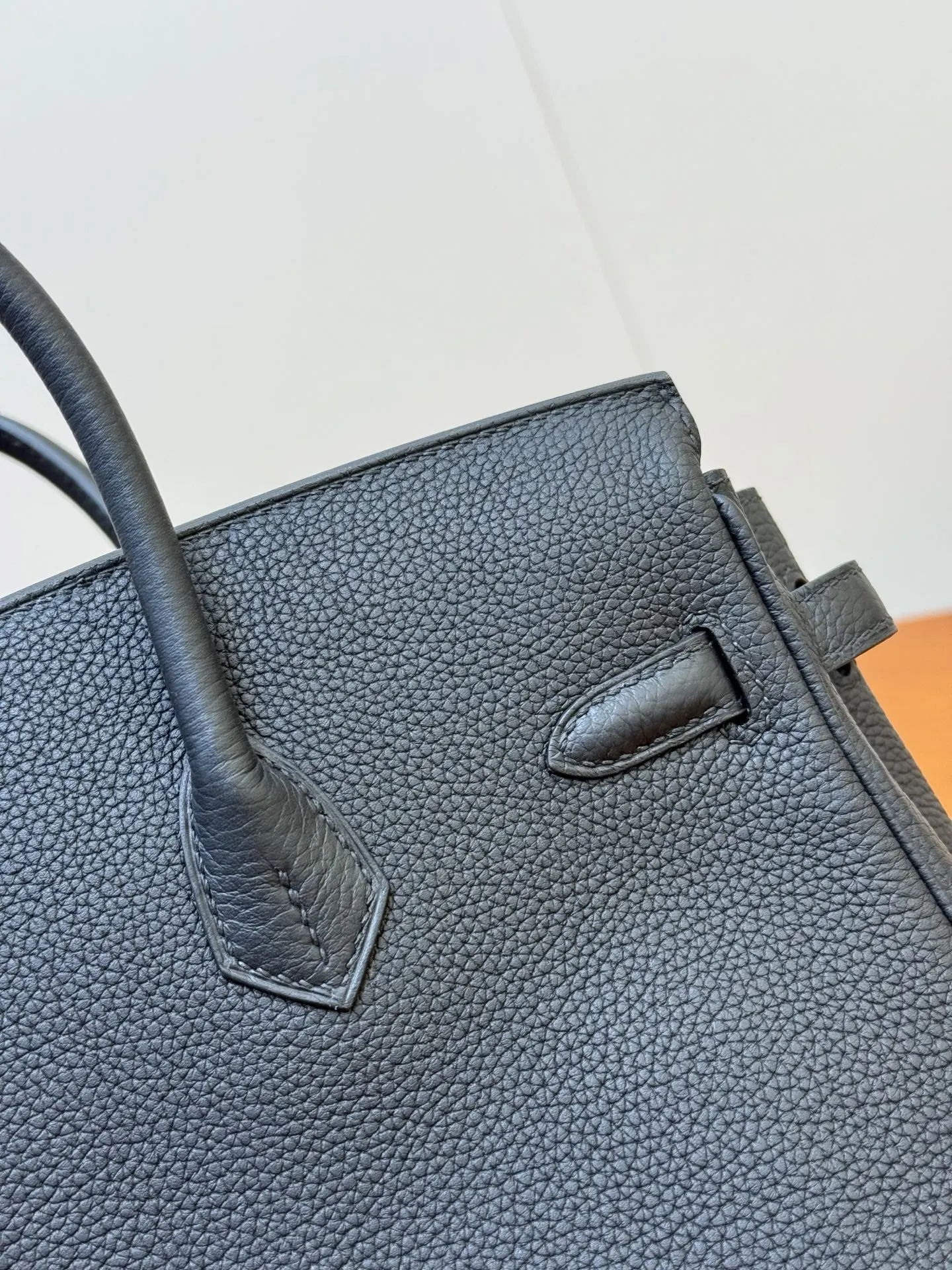 Hermès Birkin Black Top Handle Bag Classic Leather