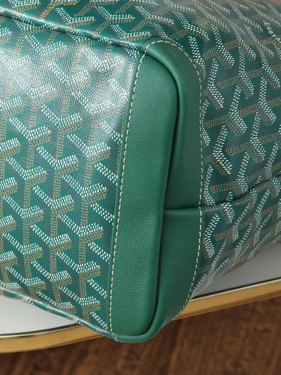 Goyard Green Tote Bag