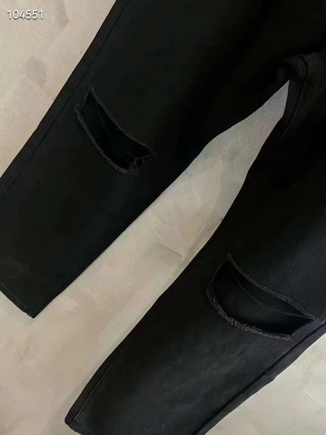Balenciaga 24SS 黑色 牛仔 褲子