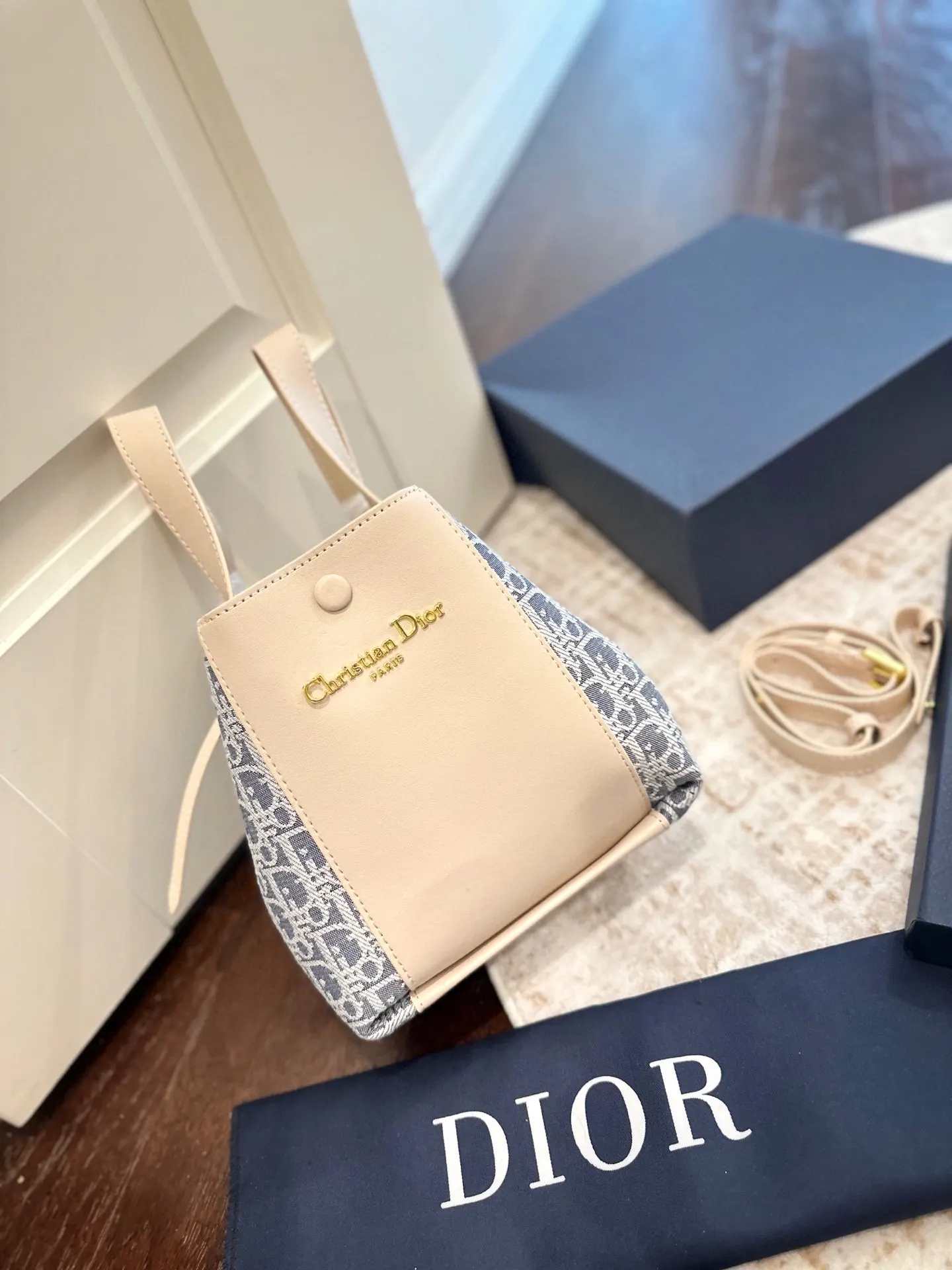 Dior 老花 水桶包 休閒水桶款