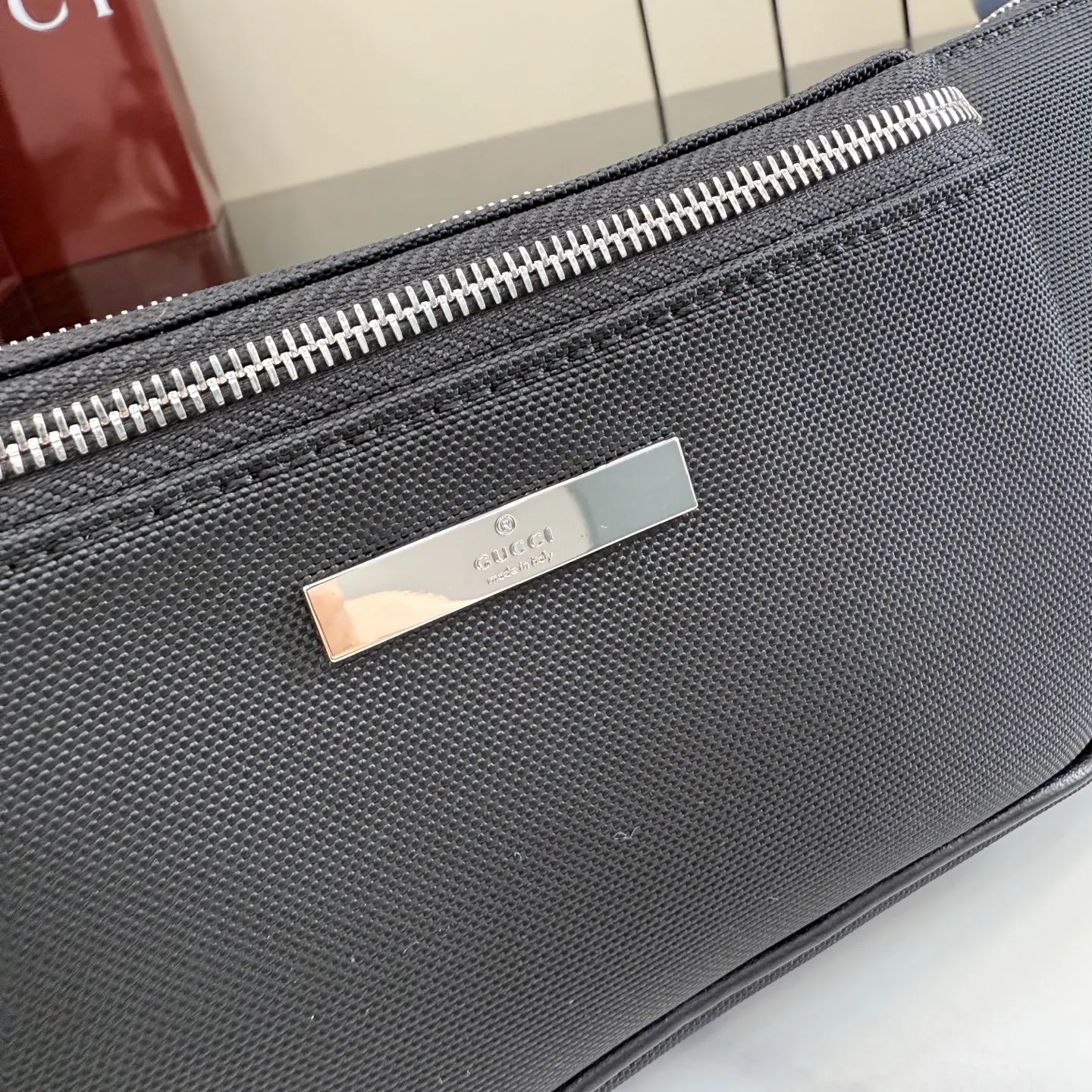 Black Belt Bag Casual Canvas