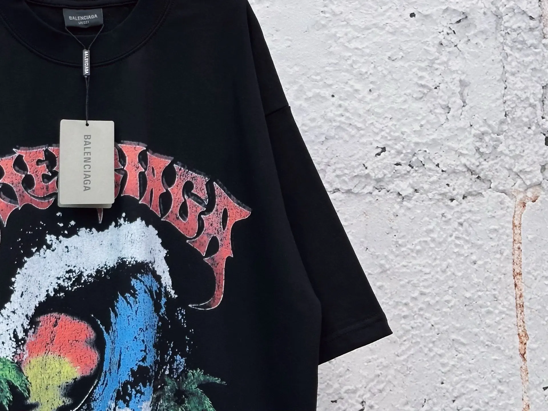 Balenciaga Cotton T-Shirt Black