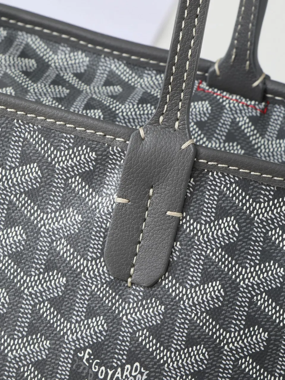 Goyard 灰色 皮革 托特包 大容量托特款
