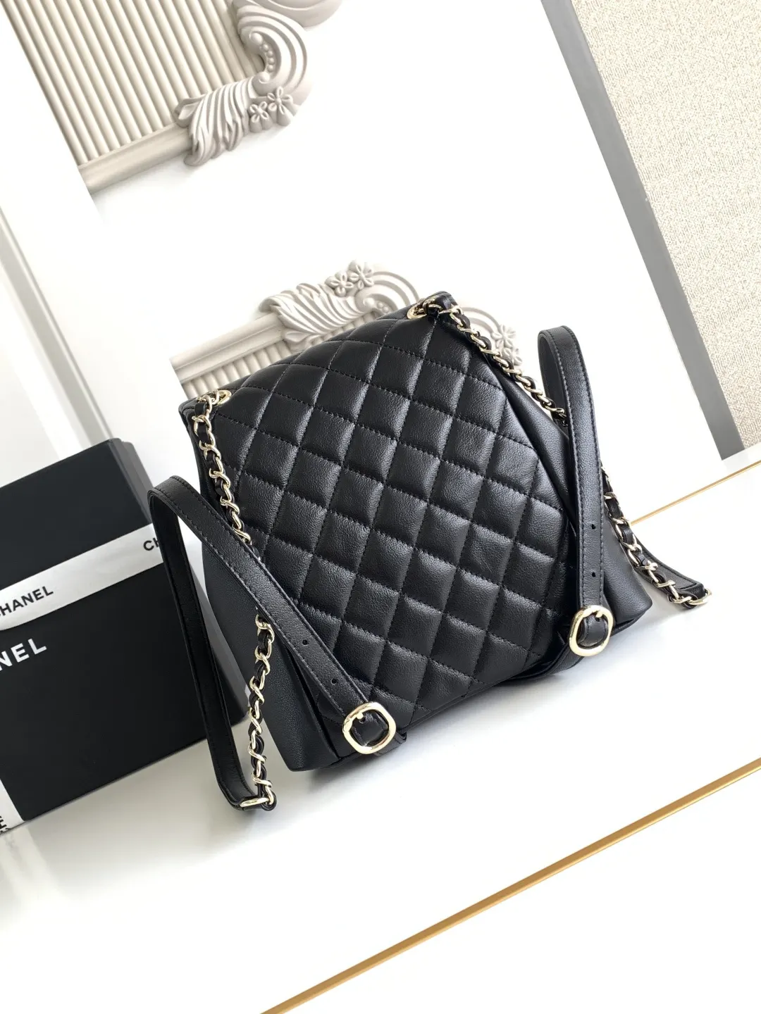 CHANEL 小牛皮 雙肩包 实用雙肩款