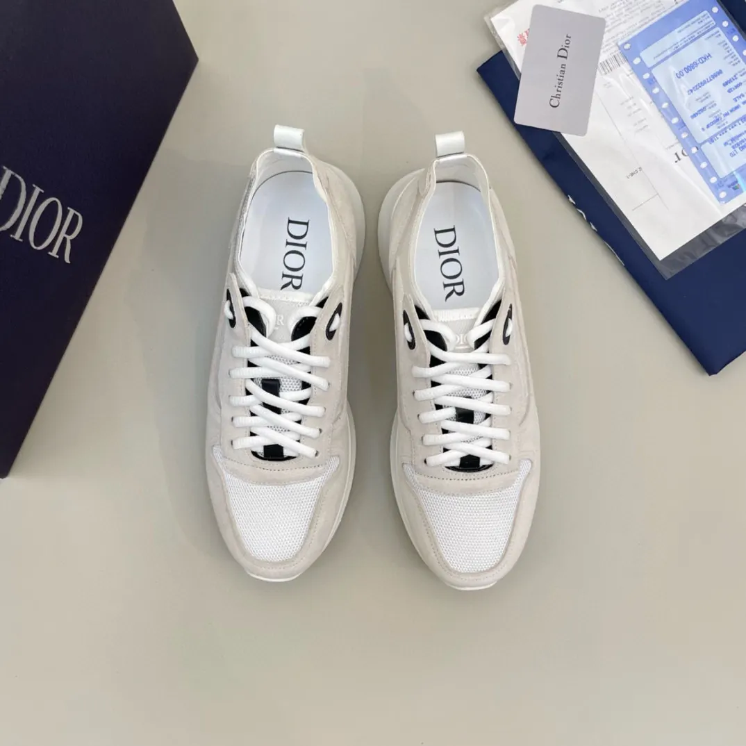 Dior B25 米白色牛皮休闲鞋 低帮