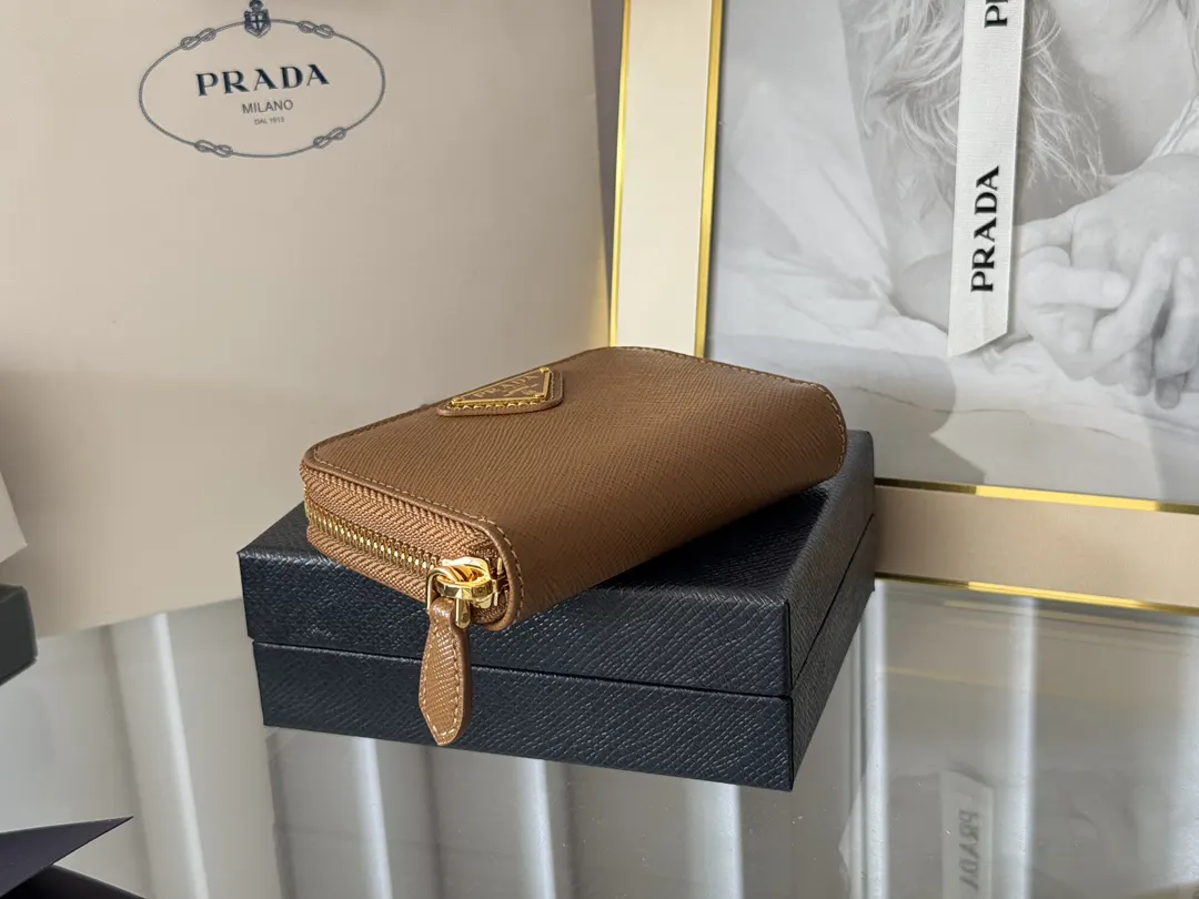 Prada Saffiano 1MM268 Leather Card Holder