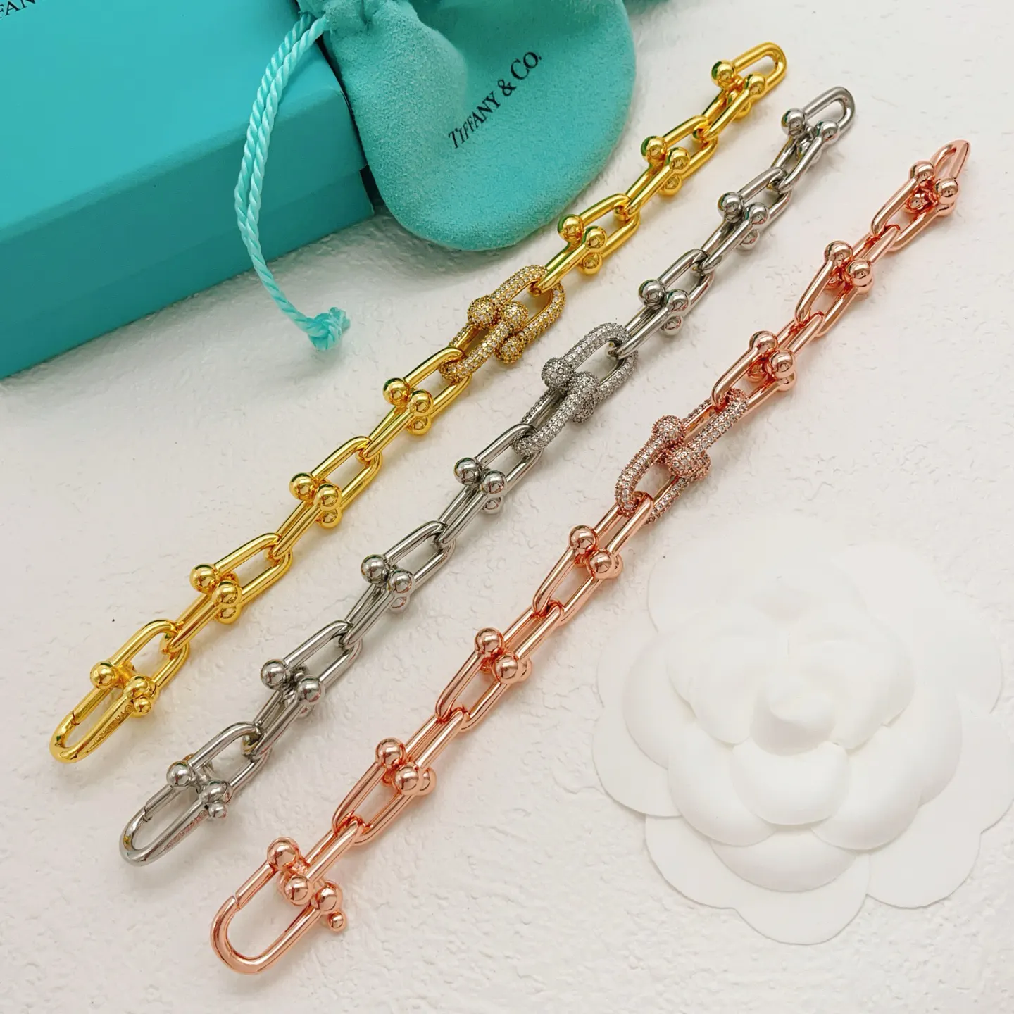 Tiffany 銀色 手链 日常叠戴款