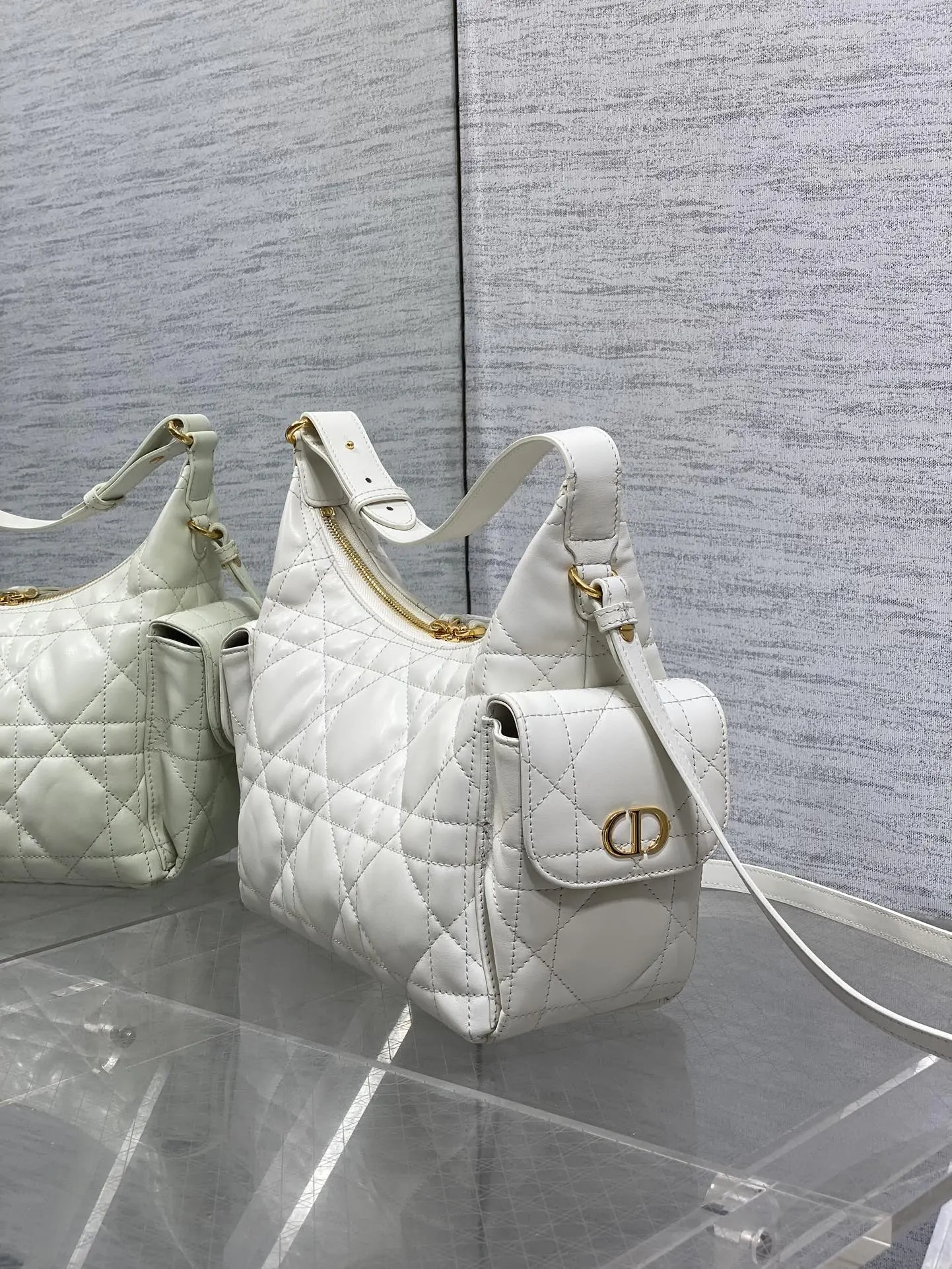 Dior Hobo Shoulder Bag Vintage Leather