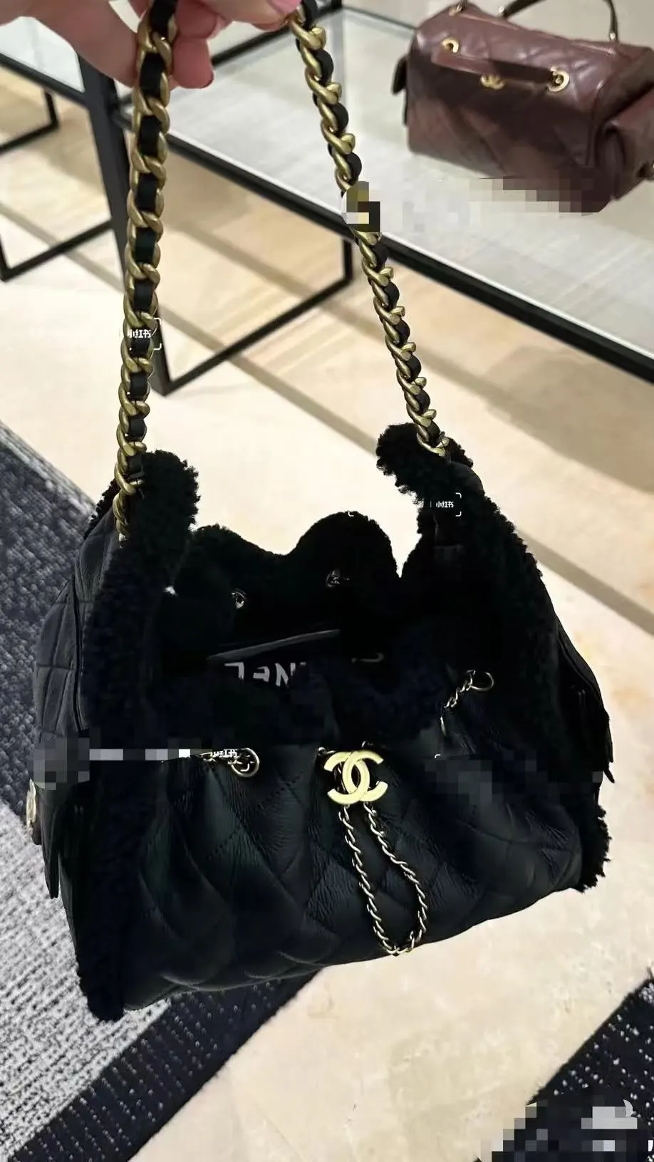 Black Hobo Shoulder Bag Vintage Leather Image 9 Black Hobo Shoulder Bag Vintage Leather Image 9
