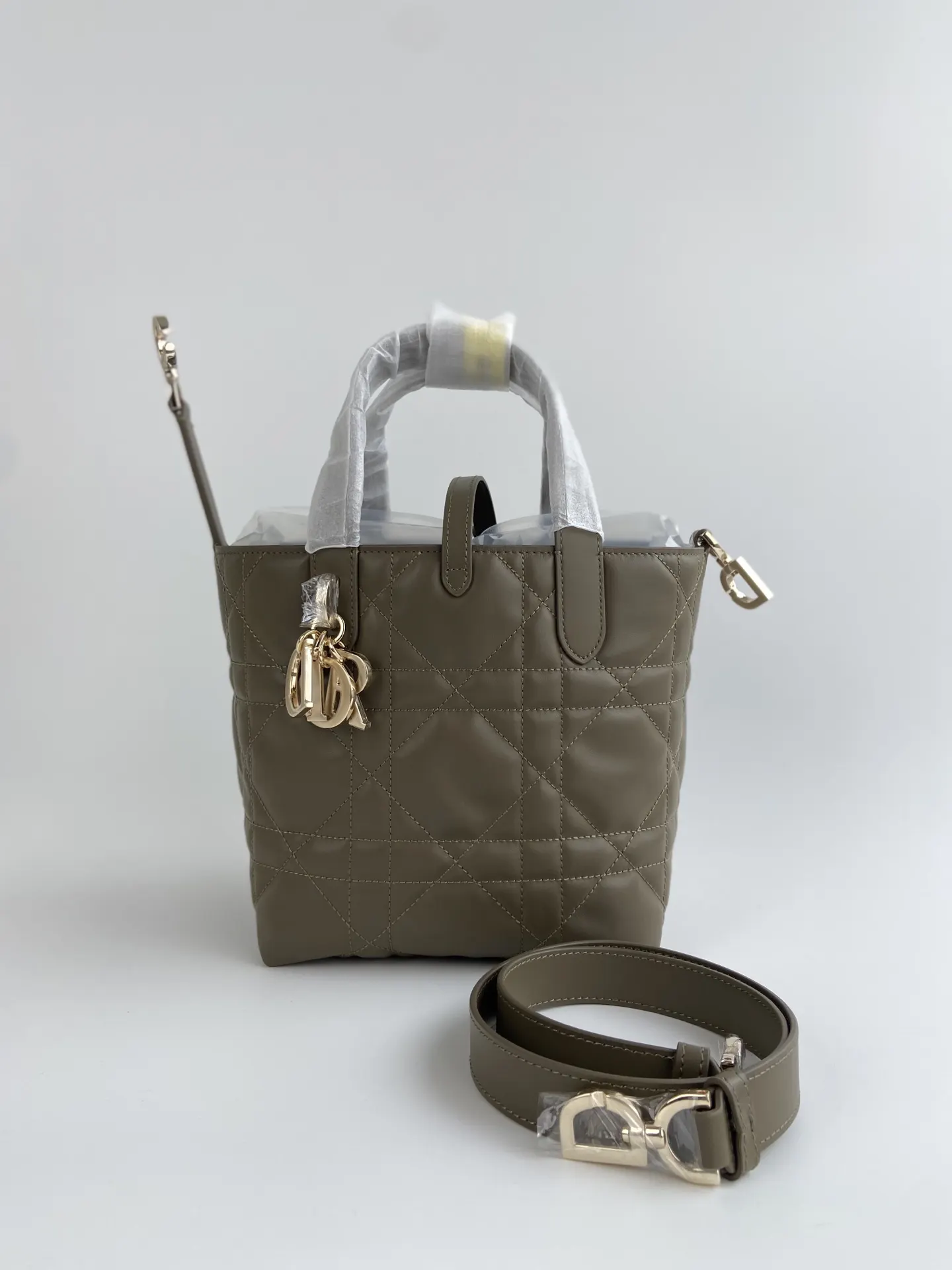 Dior Toujours 绿色 皮革 手提包