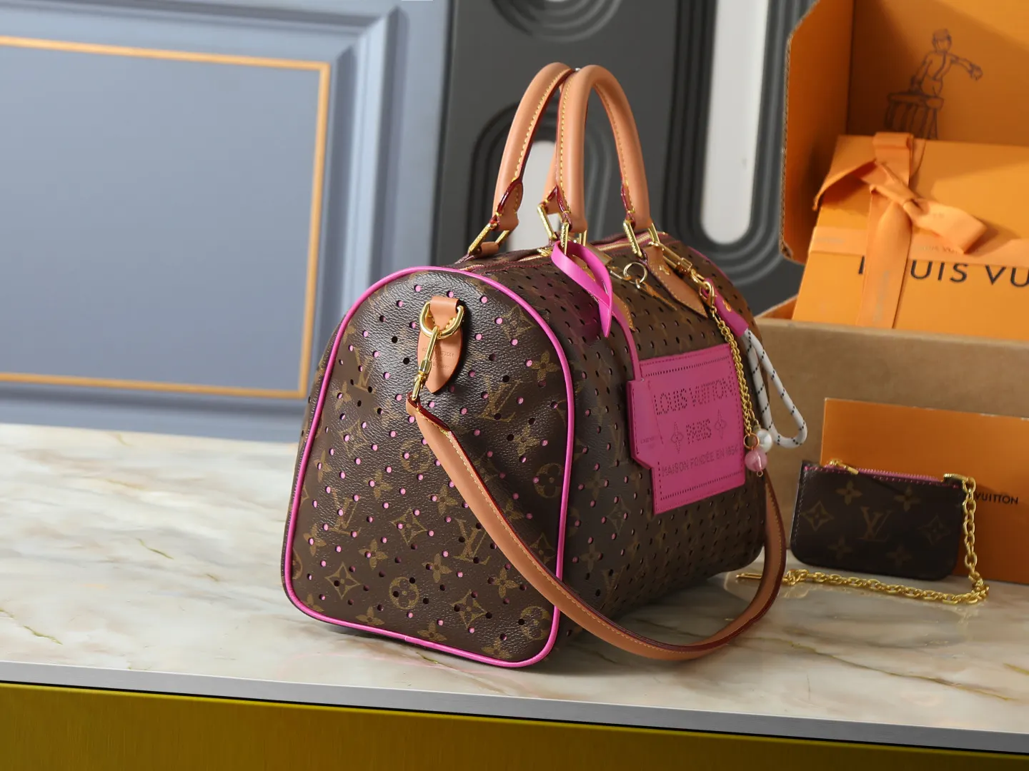 LV Speedy 帆布 收納包 旅行收納款