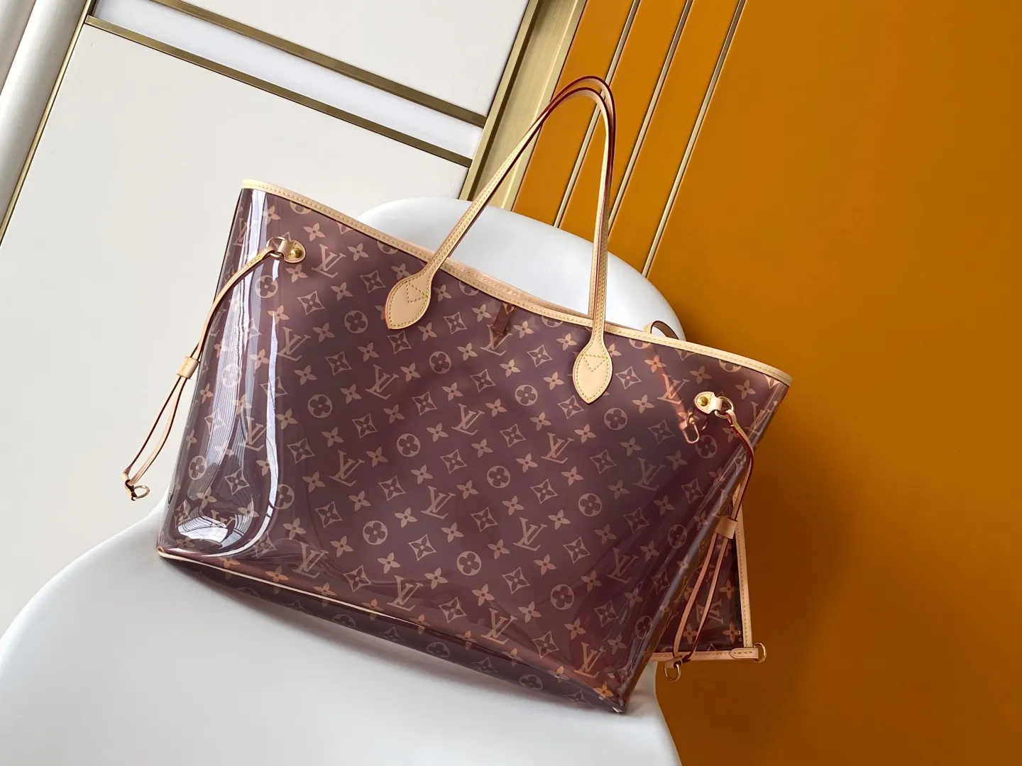 Neverfull 棕色 藍色 牛皮 托特包 大容量托特款