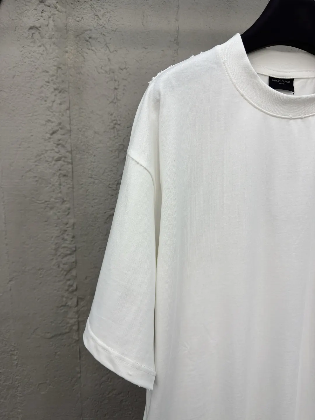 Balenciaga Minimal Oversized Crew Neck T-Shirt In White