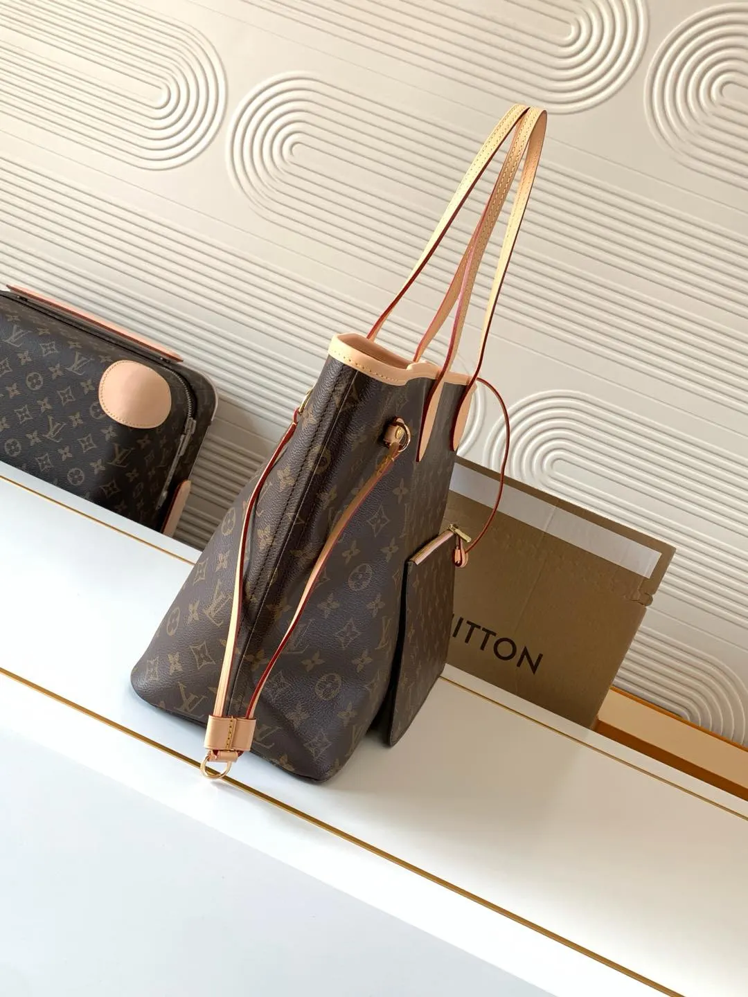 Monogram Tote Bag Leather
