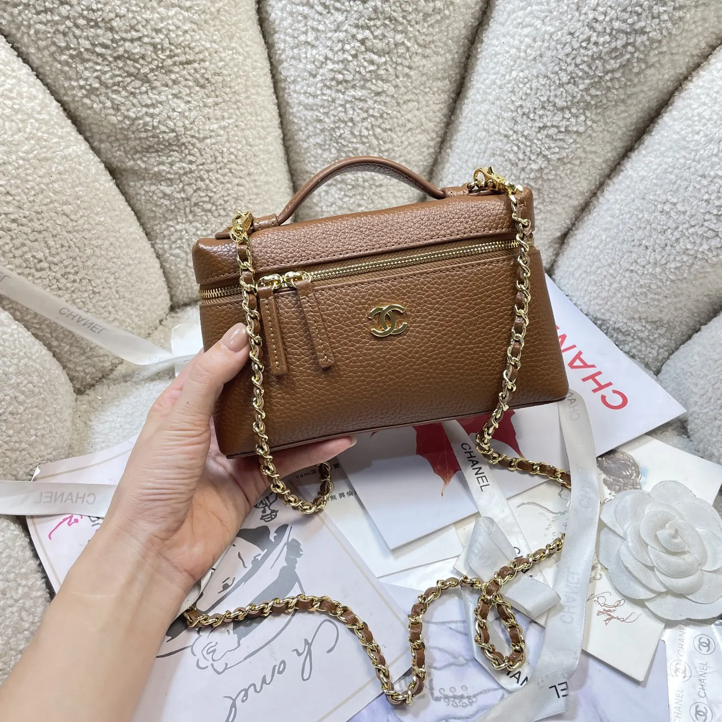 Cosmetic Pouch Premium Leather