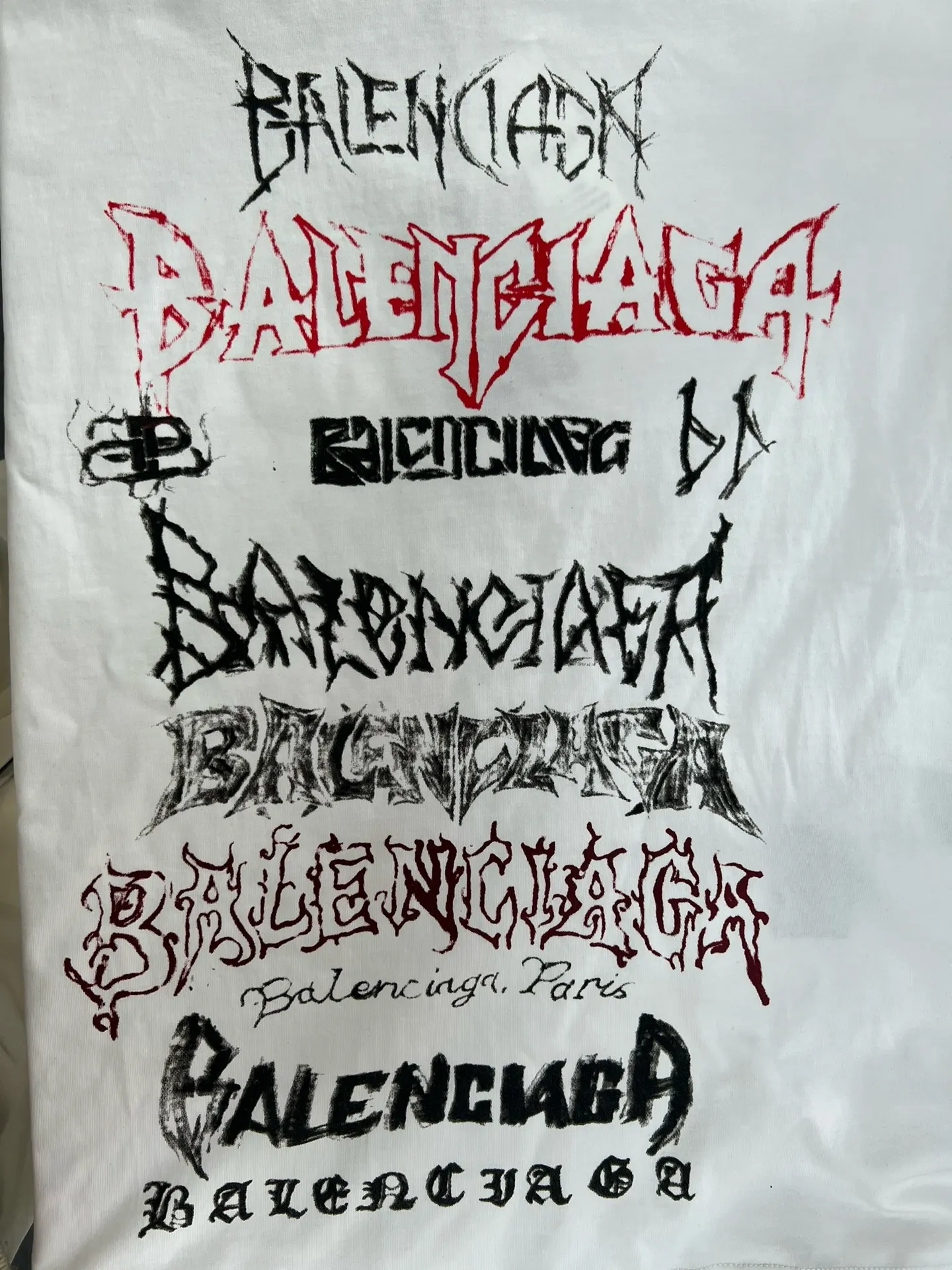 Balenciaga White Cotton Logo Short Sleeve T-Shirt Street