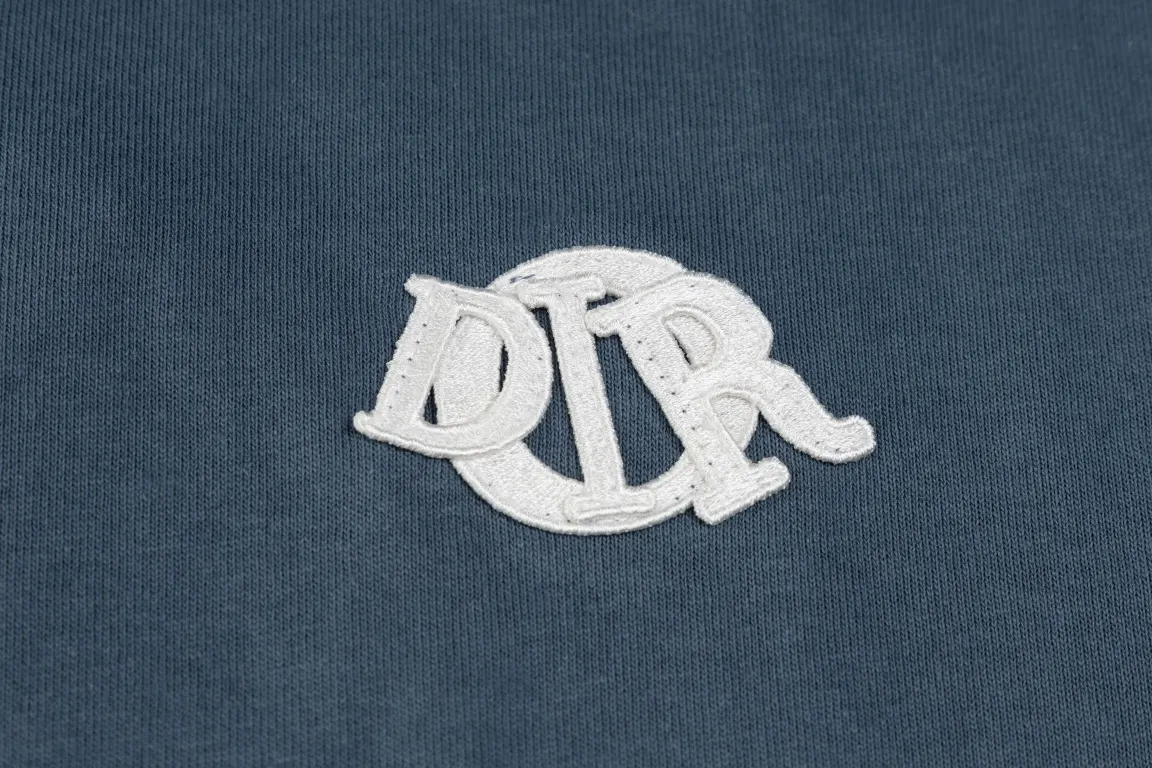 Dior Letter Cotton Short Sleeve T-Shirt