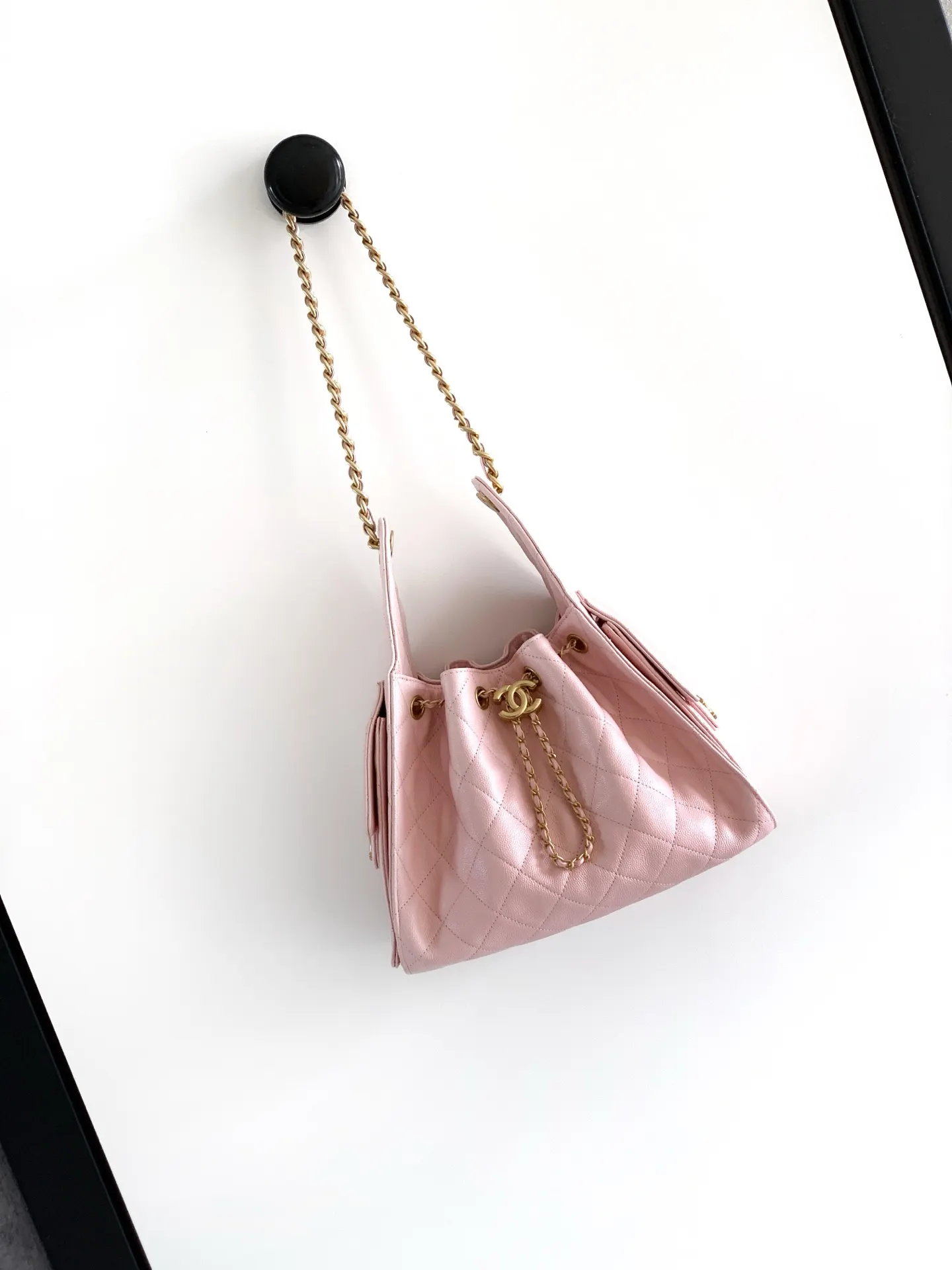 CHANEL Hobo 红色 牛皮 腋下包 复古腋下背款