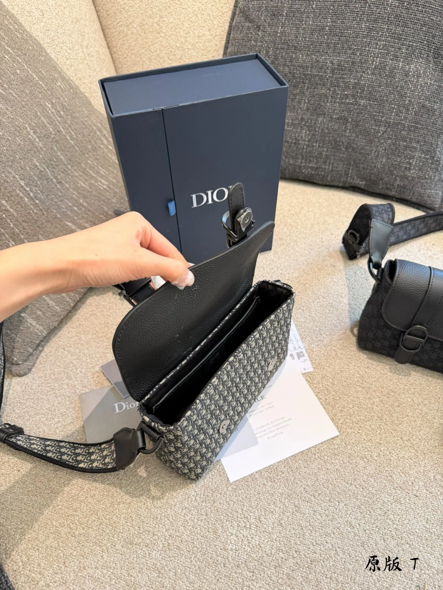 Dior Oblique 拼接乐福鞋 金属扣款
