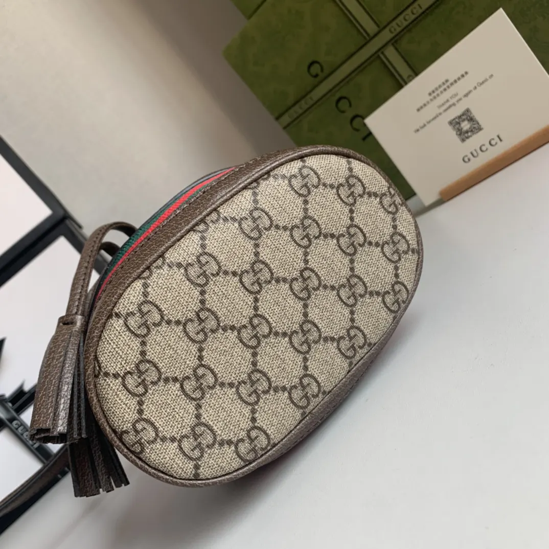 Gucci Gg Supreme Ophidia Old Flower Bucket Bag Handheld Shoulder Image 5 Gucci Gg Supreme Ophidia Old Flower Bucket Bag Handheld Shoulder Image 5