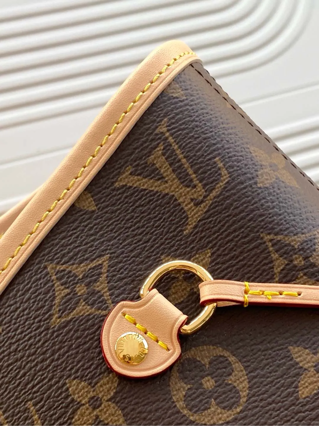 Neverfull 老花 牛皮 托特包 大容量托特款