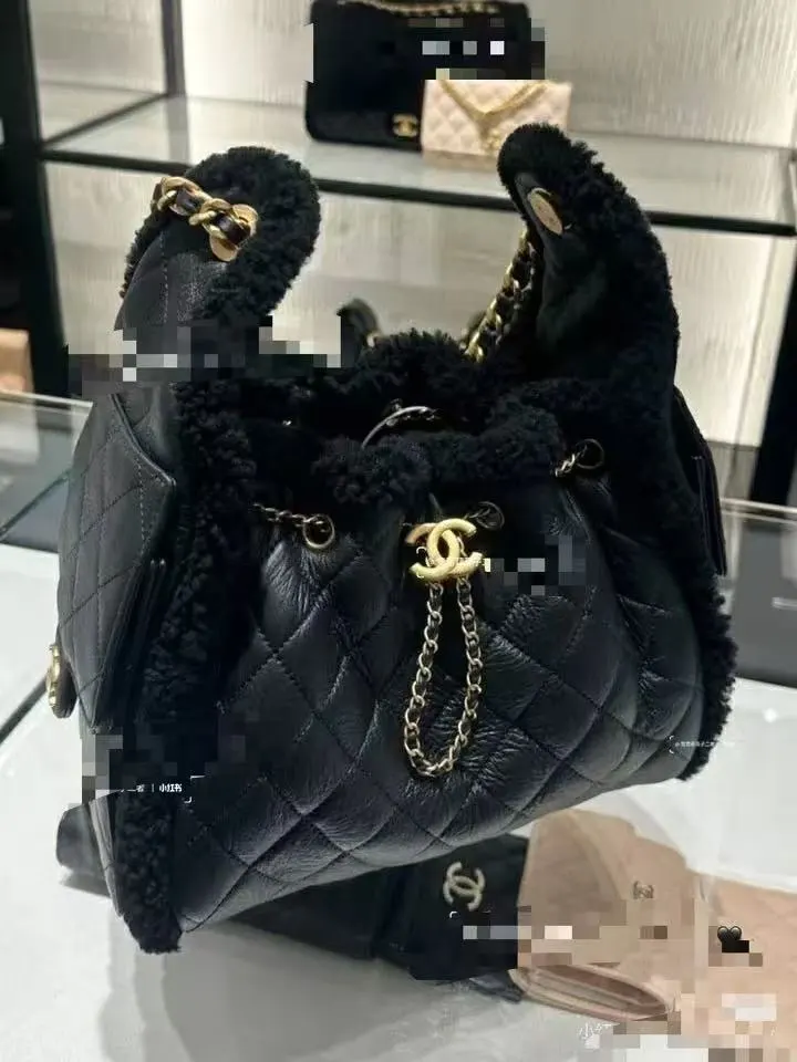 Black Hobo Shoulder Bag Vintage Leather