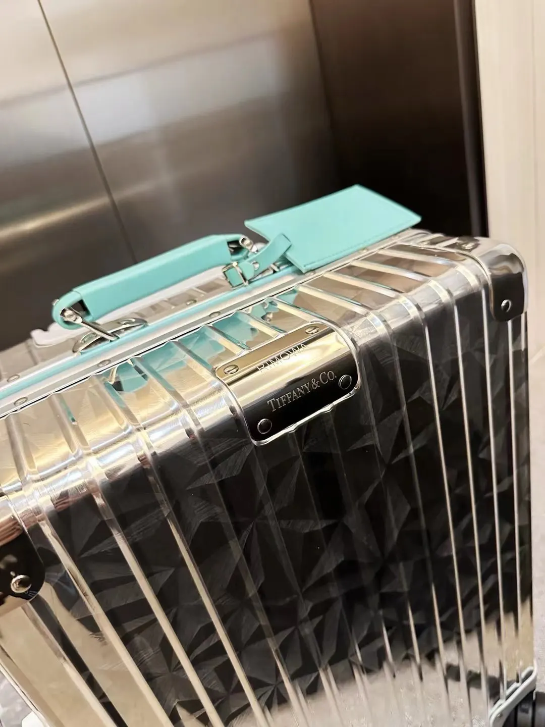 Blue Carry-On Suitcase Travel Lightweight