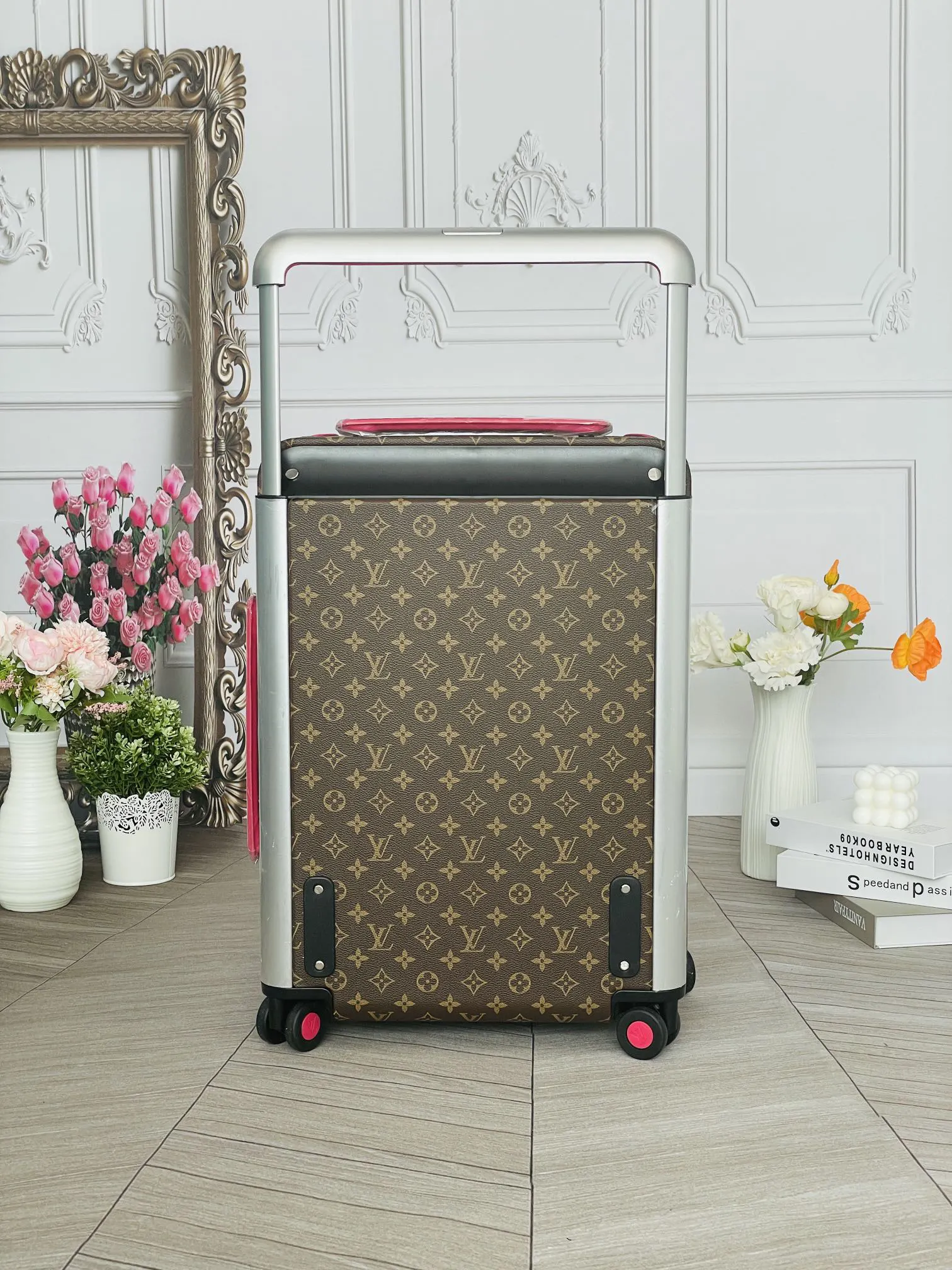 LV 老花 帆布 行李箱 旅行拉杆款 輕便出行款