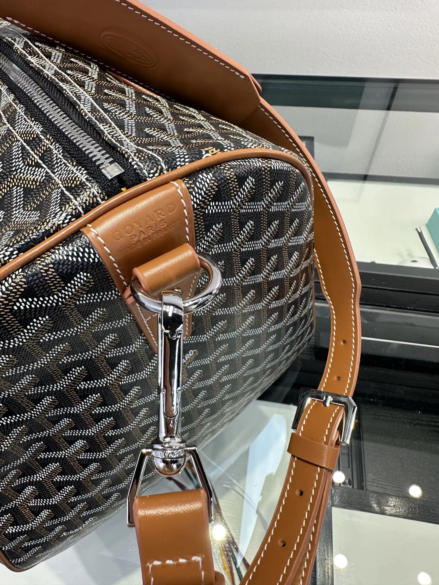 Goyard 棕色 戈雅 Boston 旅行袋 棕色 旅行袋 大容量旅行款