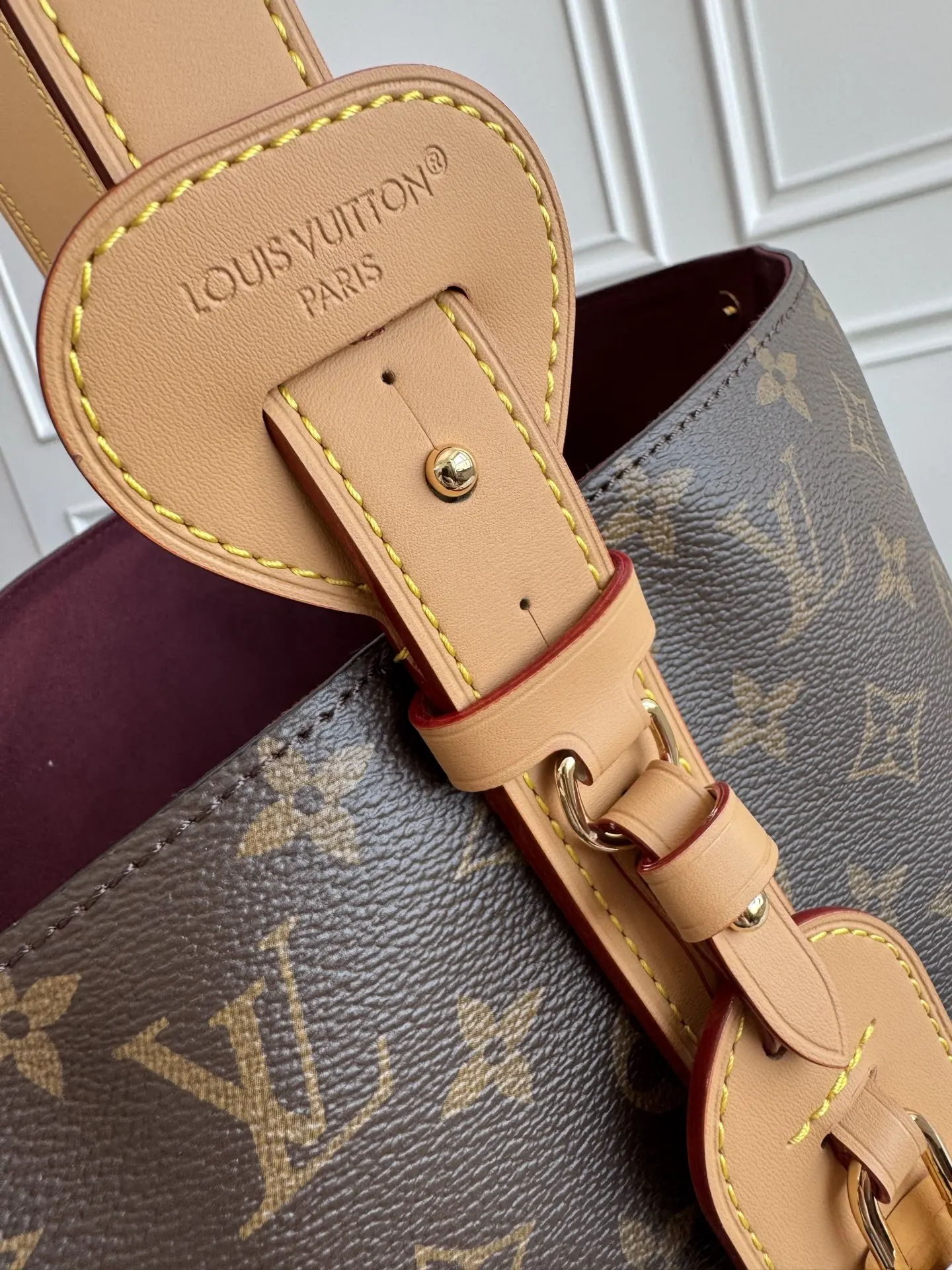 Monogram Organizer Pouch Travel Leather