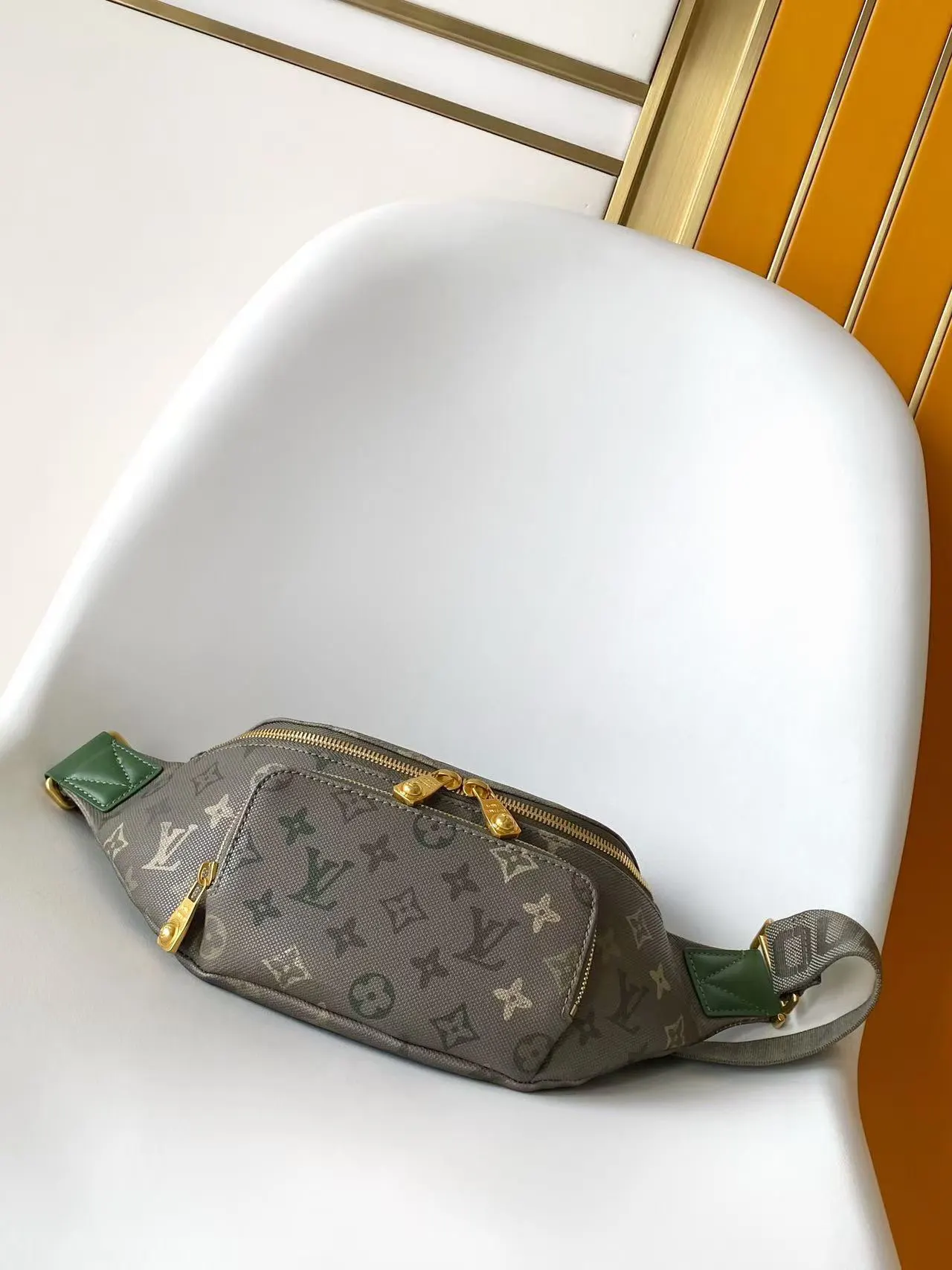 Green Belt Bag Casual Canvas