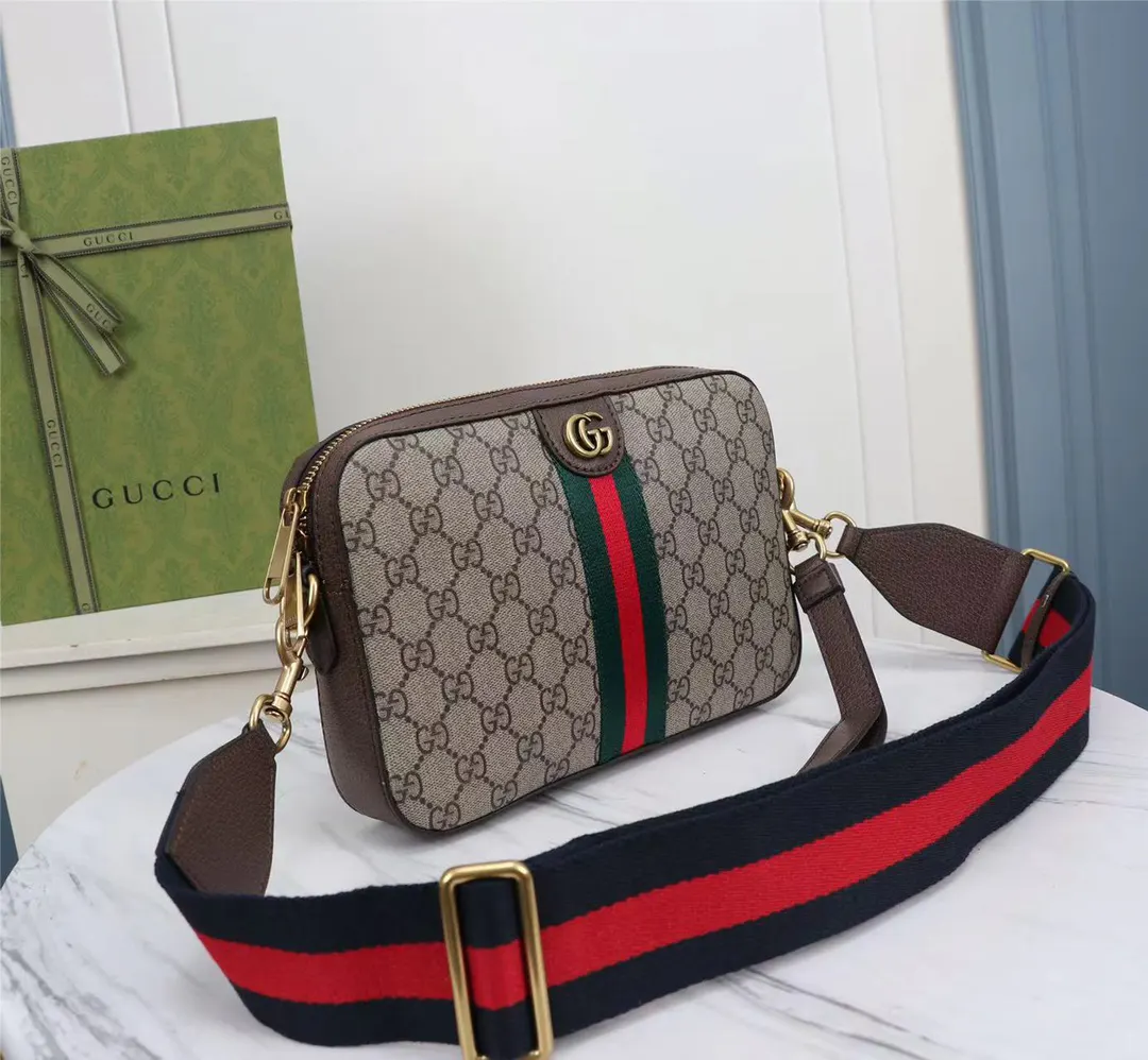 Gucci Ophidia GG Supreme Brown Chain Bag