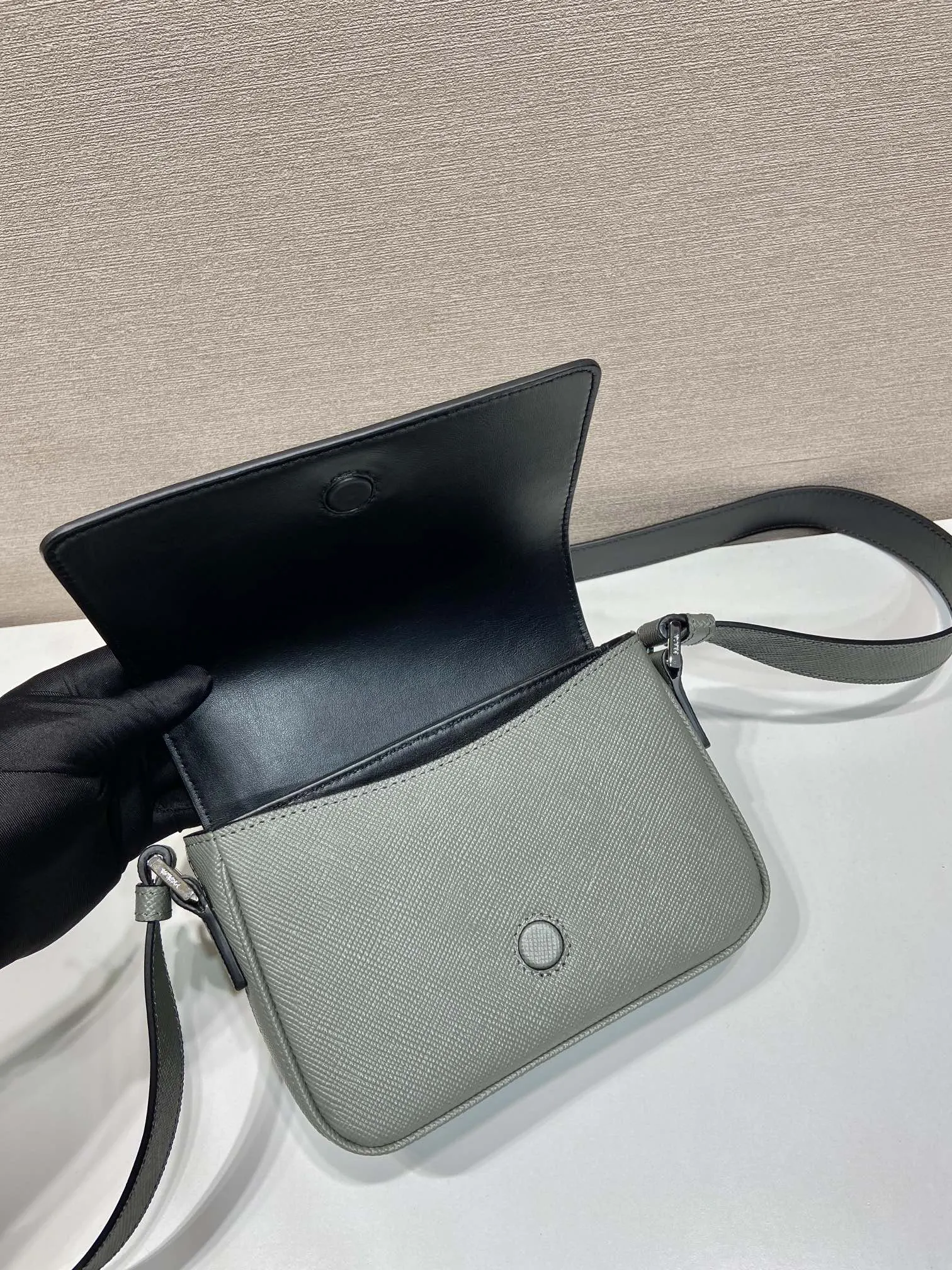 Prada Saffiano Leather Shoulder Bag
