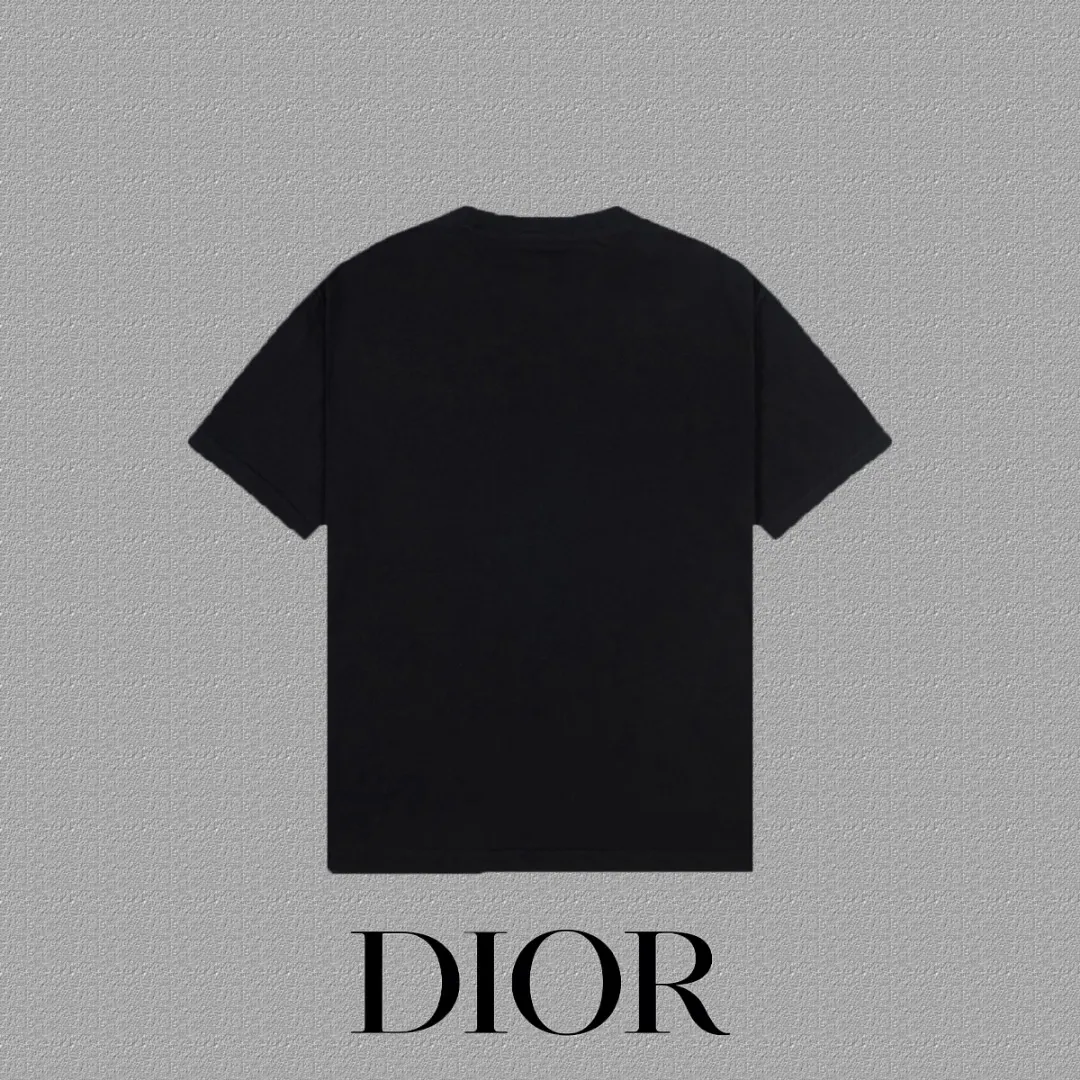 Dior 黑色字母短袖T恤 简约百搭款