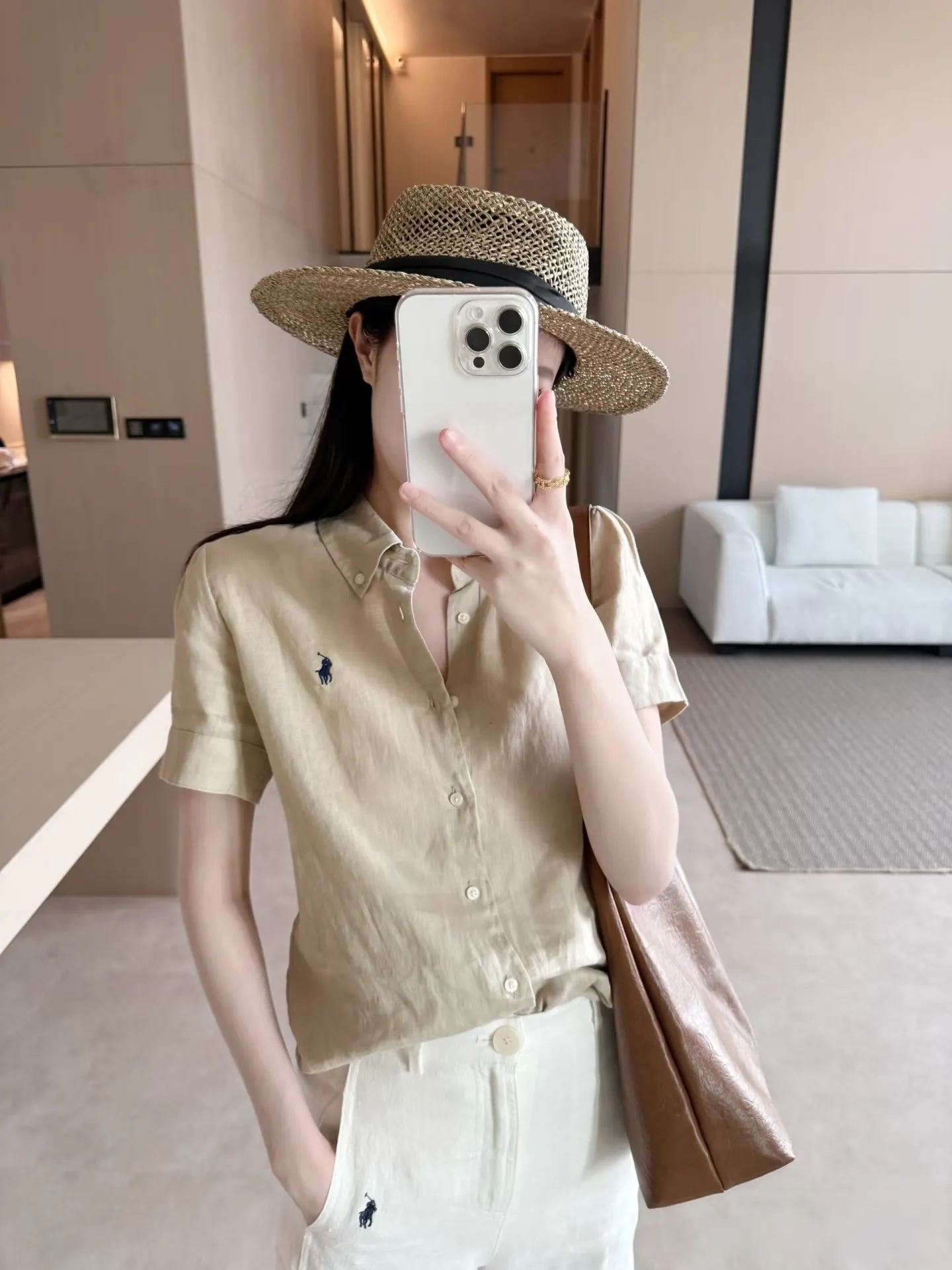 Ralph Lauren 水洗 衬衫 通勤百搭款