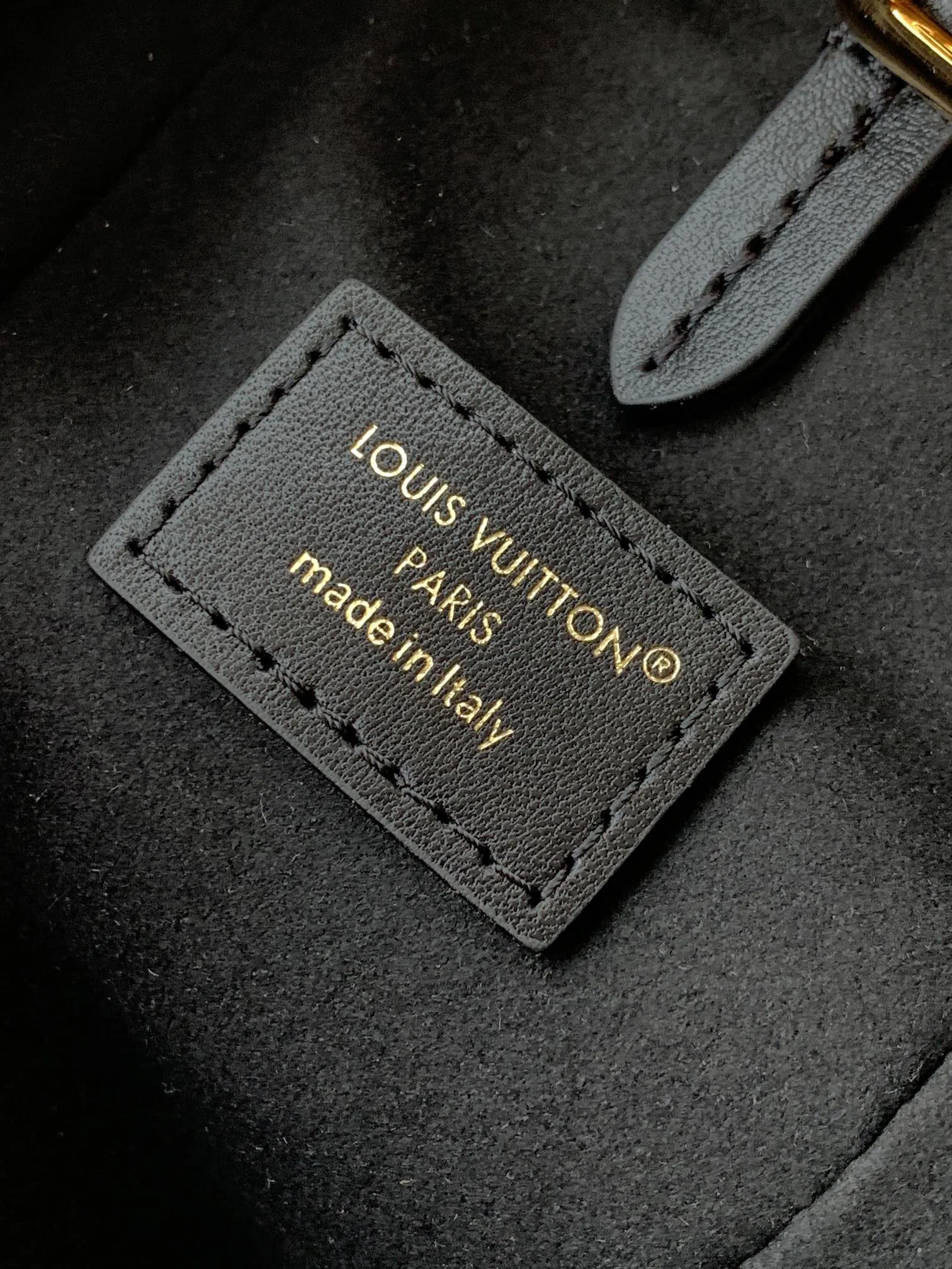 Gold Monogram Chain Bag Leather