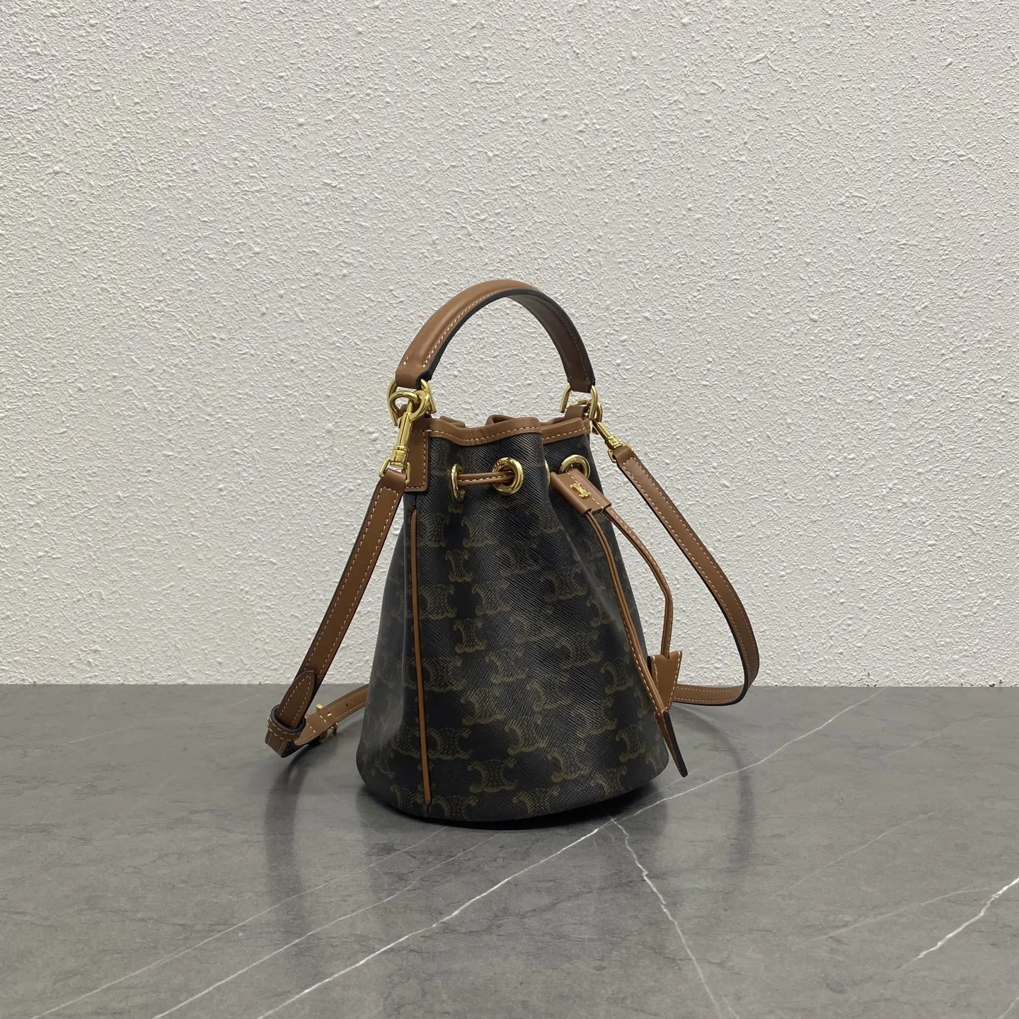 Gold Bucket Bag Casual