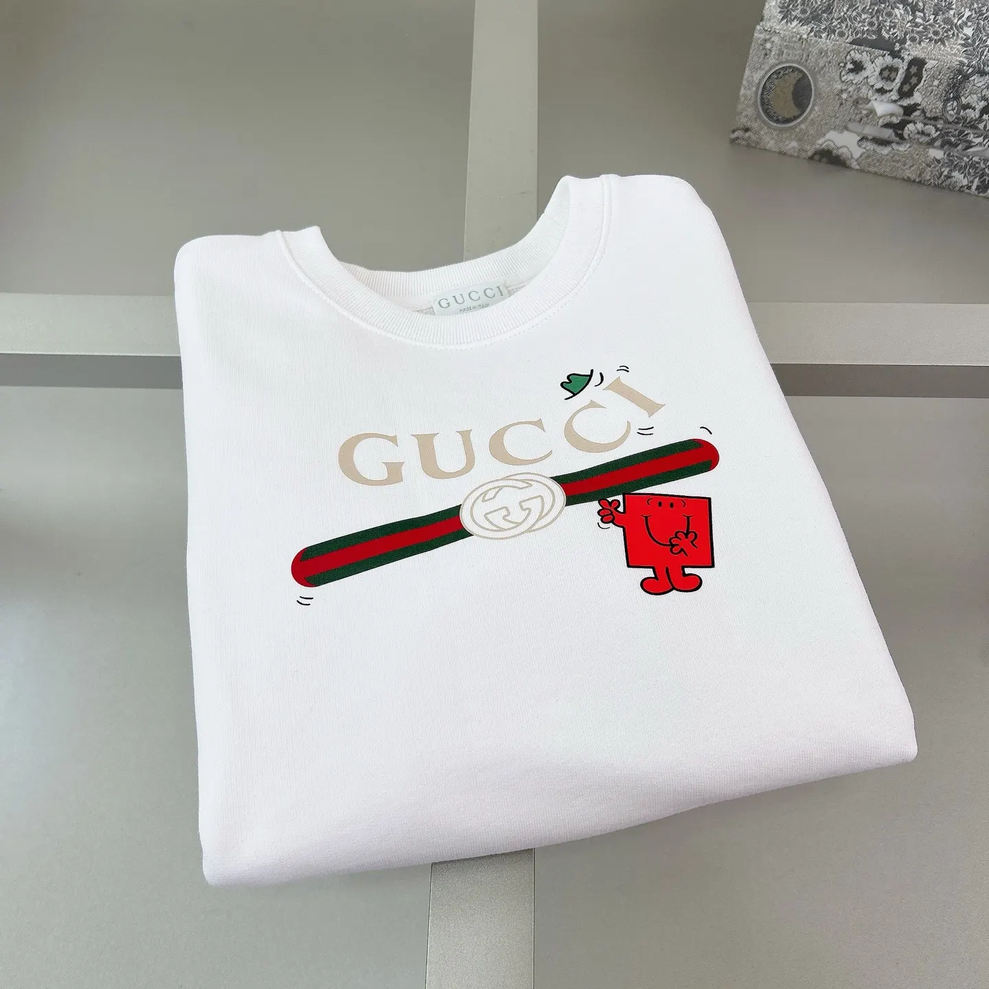 Gucci Logo印花圆领卫衣