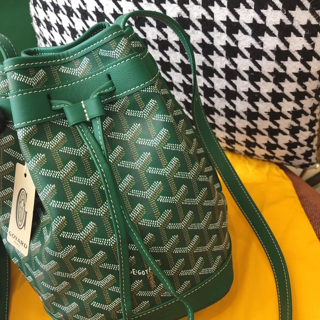 Goyard 老花 綠色 帆布 水桶包 休閒水桶款
