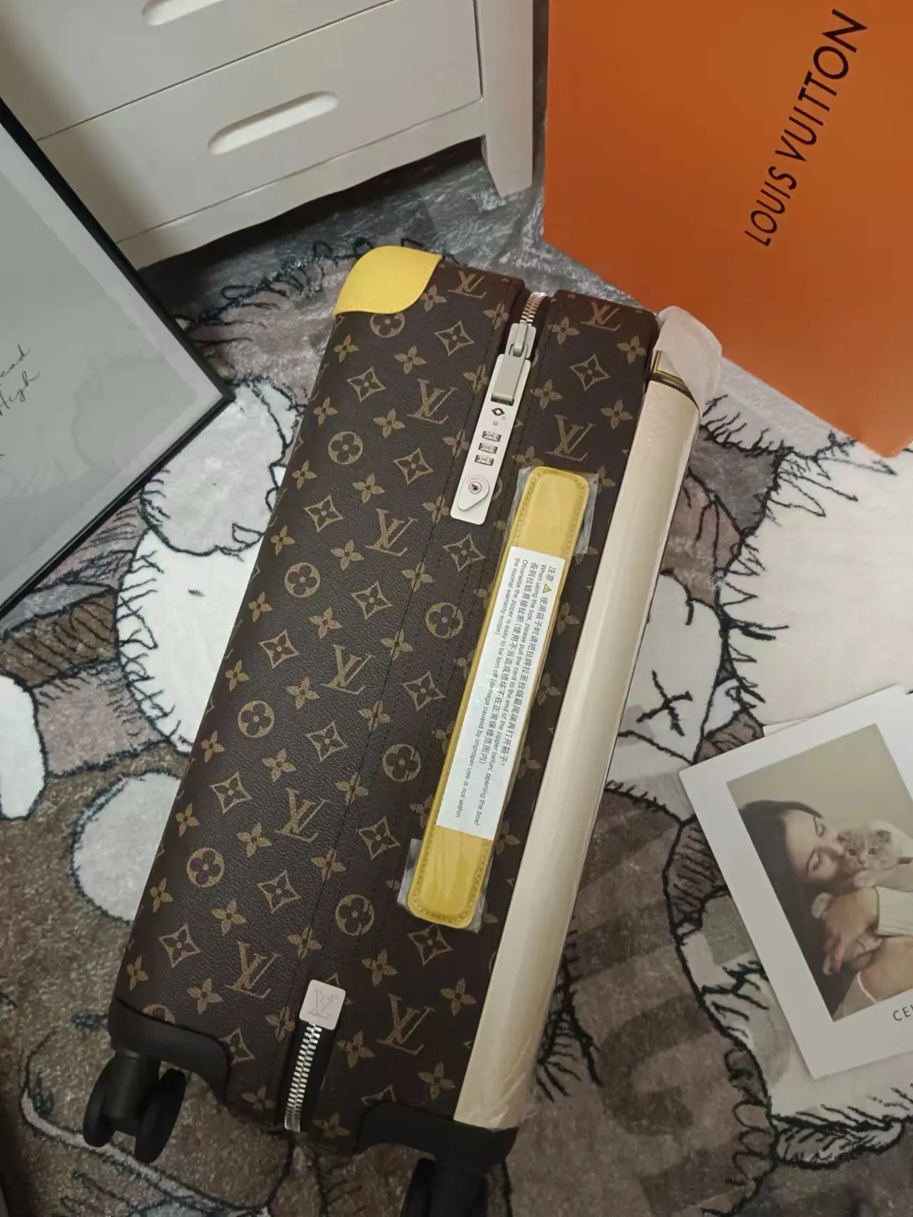 老花 黃色 新顏色 老花 黃色包角 新顏色 老花 黃色包角 行李箱 旅行拉杆款 輕便出行款