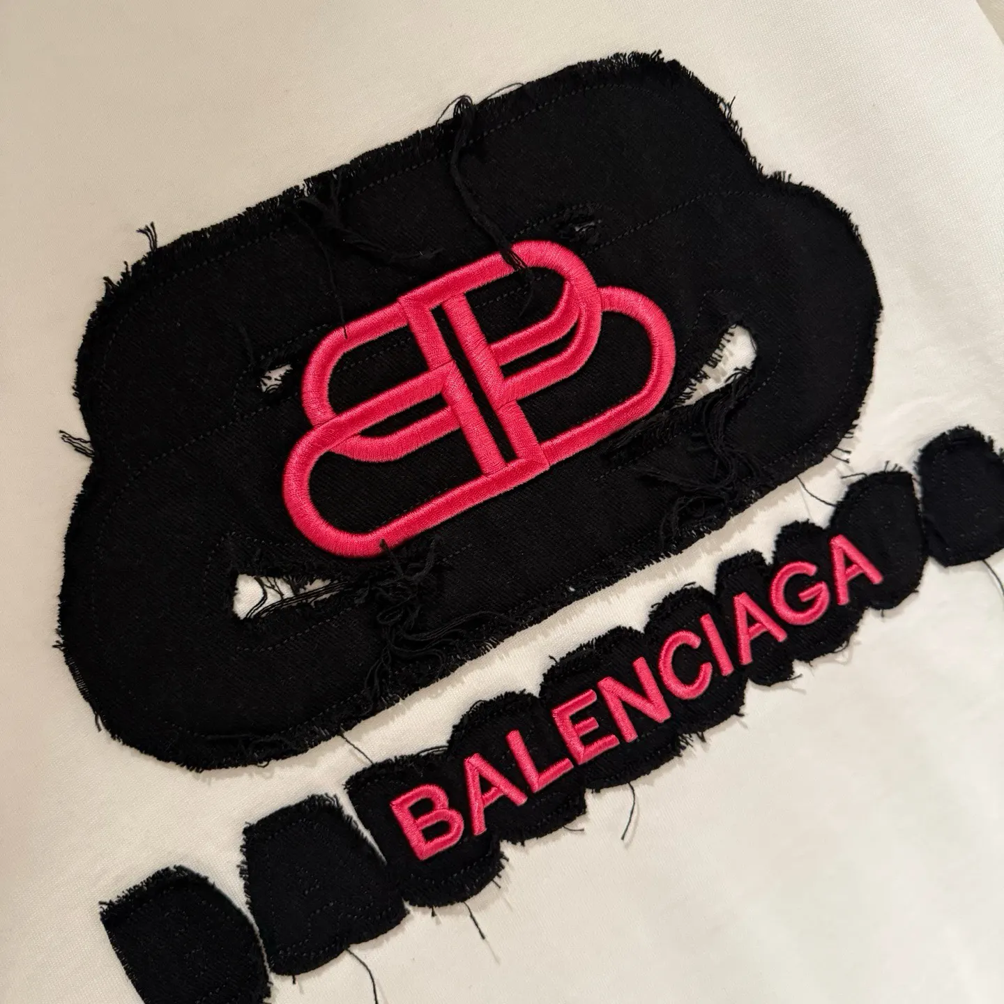 Balenciaga 25SS 刺绣 纯棉 短袖T恤